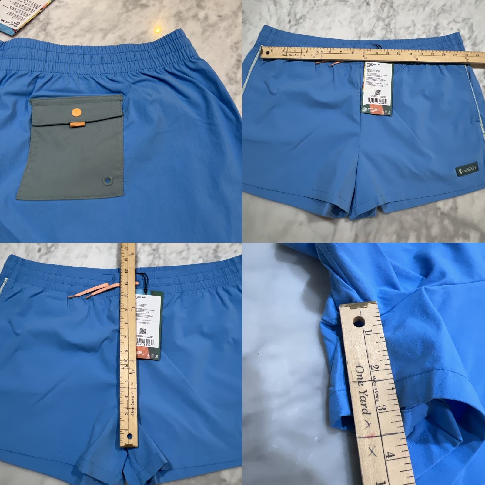 Cotopaxi Cotopaxi Brinco 3” Short Women XLarge Island Blue Outdoor Hiking Pockets NWT Size 40" / US 18 - 8 Thumbnail
