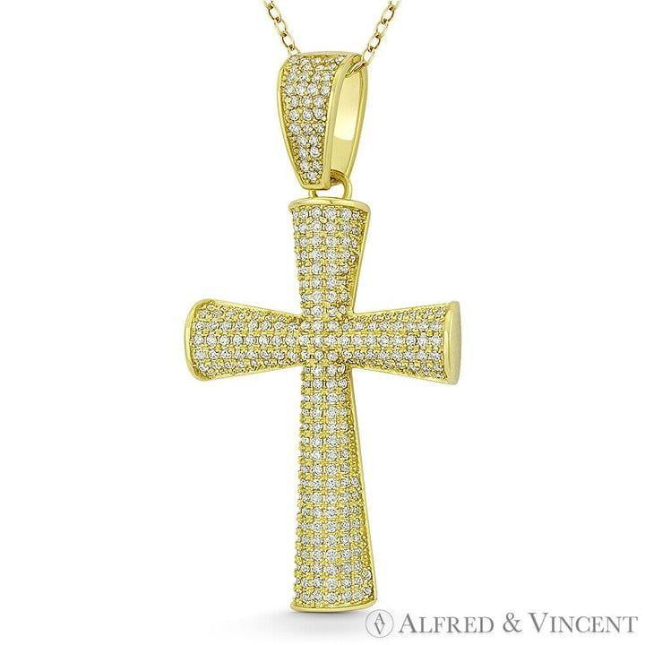 Other Pattée / Formée Cross CZ Pendant in .925 Sterling Silver Size ONE SIZE - 1 Preview