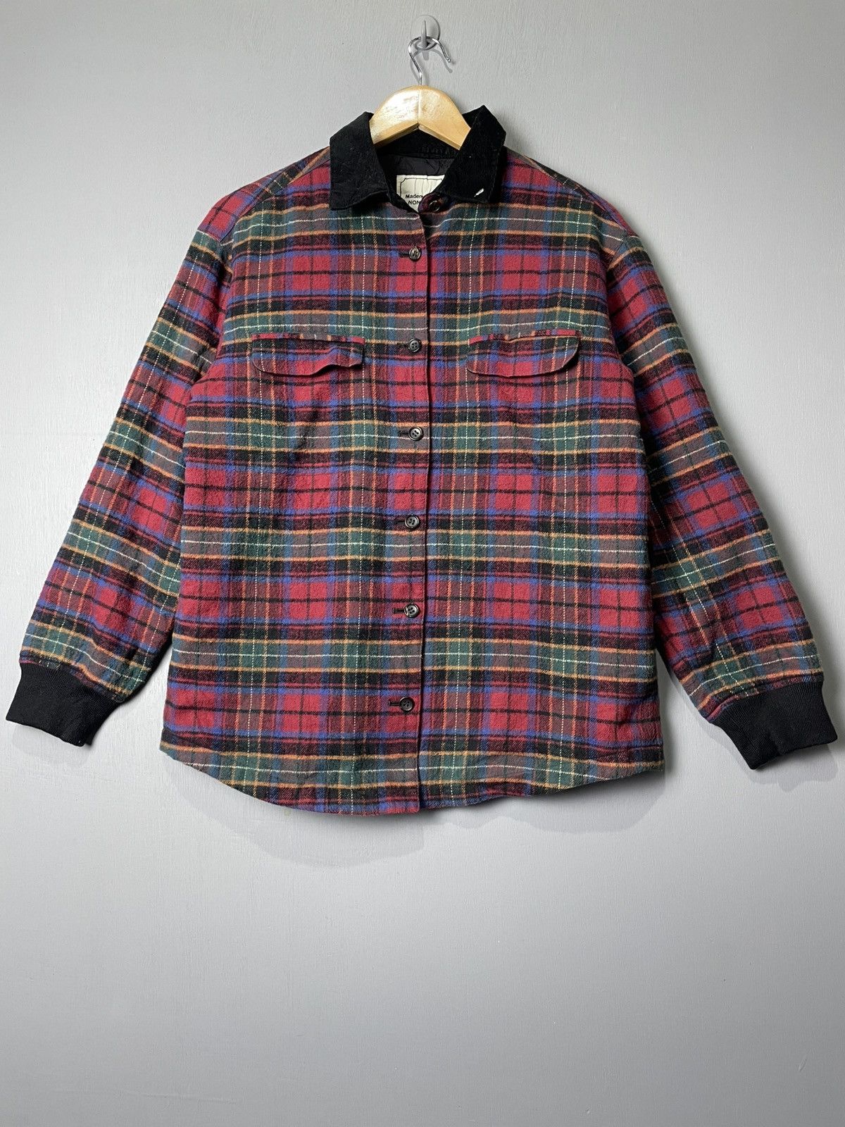 Mademoiselle Non Non Mademoiselle NON NON JAPAN tartan design flannel shirt Size US M / EU 48-50 / 2 - 1 Thumbnail