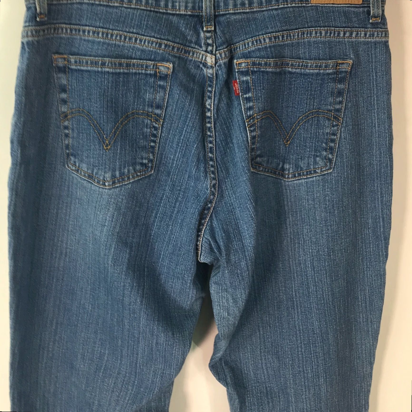 Levi's Levis 550 Womens Relaxed Fit Mid Rise Stretch Blue Denim Bootcut Jeans Size 14M Size 36" / US 14 / IT 50 - 3 Thumbnail