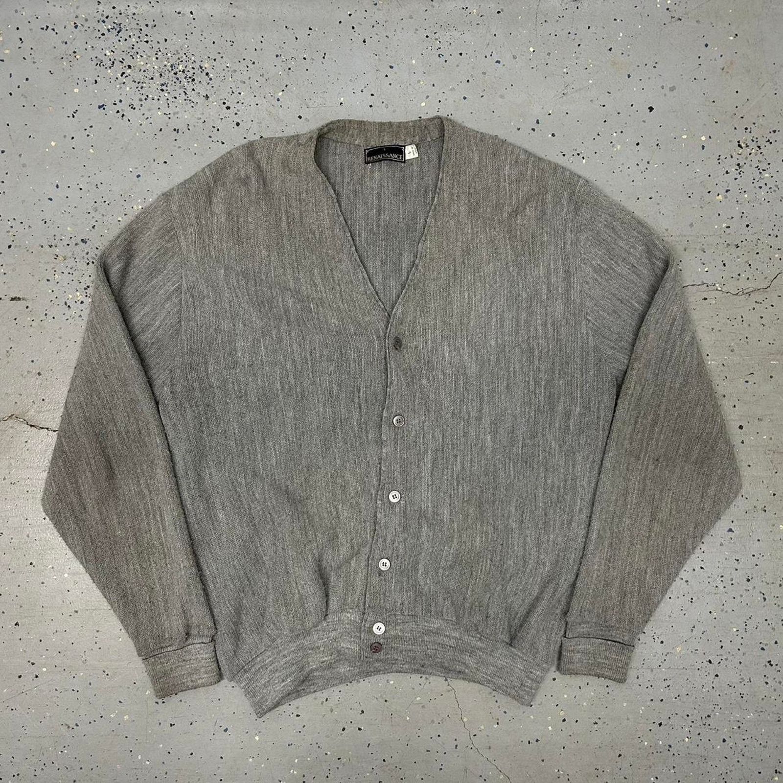 Other Grey vintage cardigan with a worn look Size US L / EU 52-54 / 3 - 1 Thumbnail