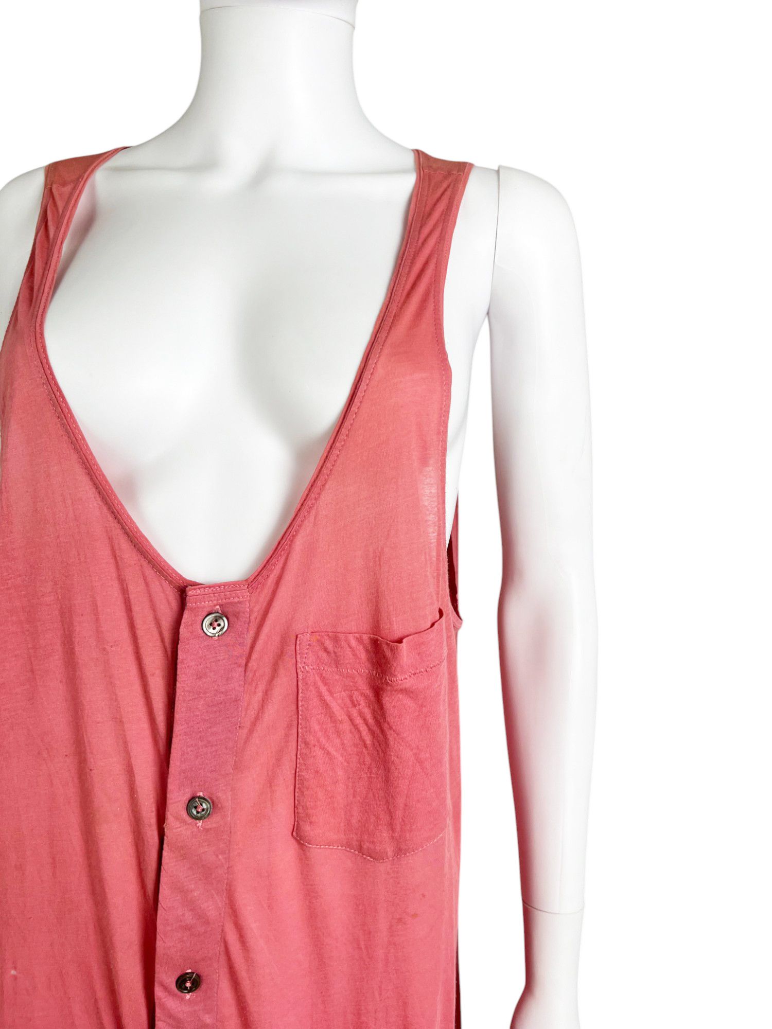 Ann Demeulemeester by Sebastien Meunier Button Up Pink Long Top Size S / US 4 / IT 40 - 8 Thumbnail