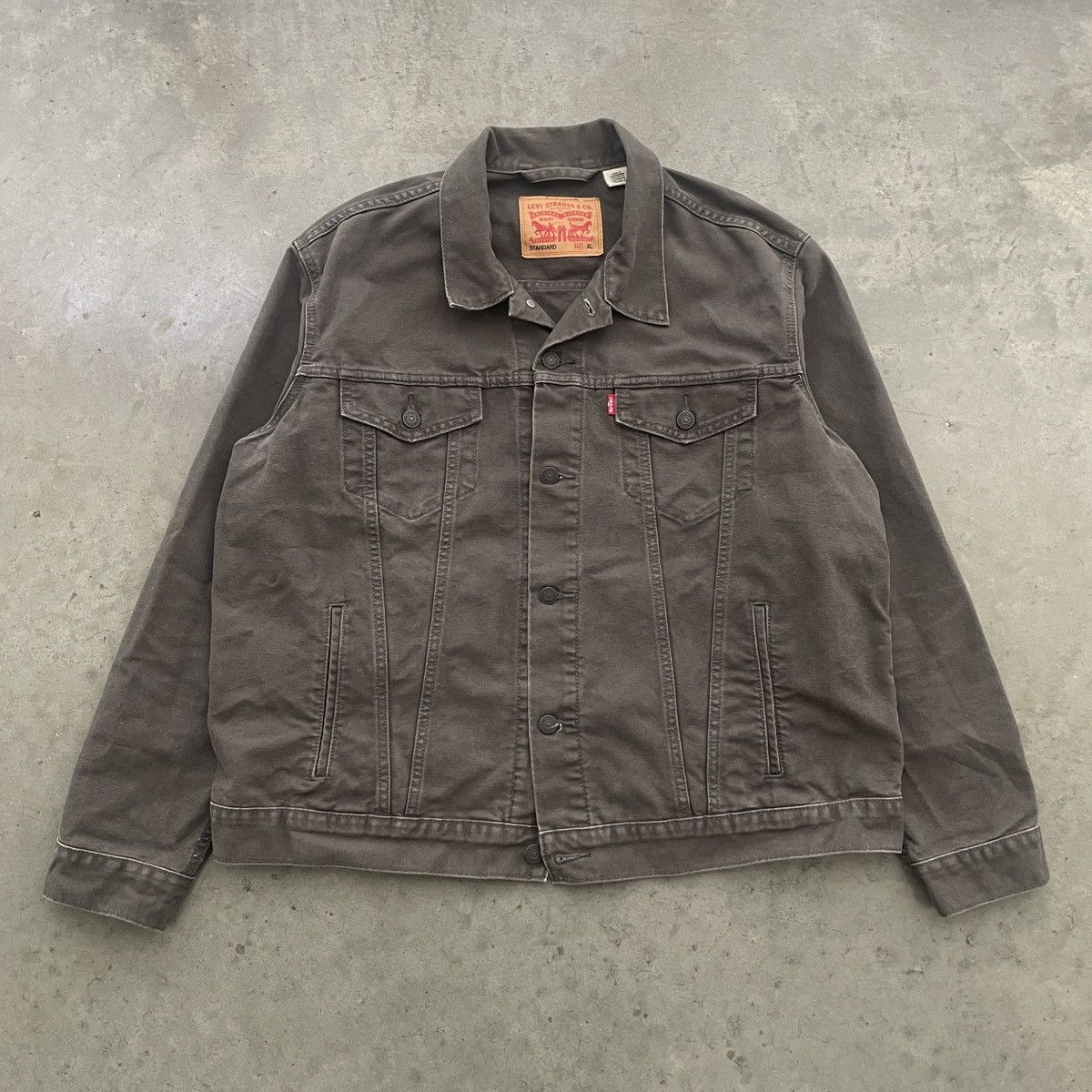 Levi's Levi’s Denim Jacket Olive Green Size US XL / EU 56 / 4 - 1 Thumbnail