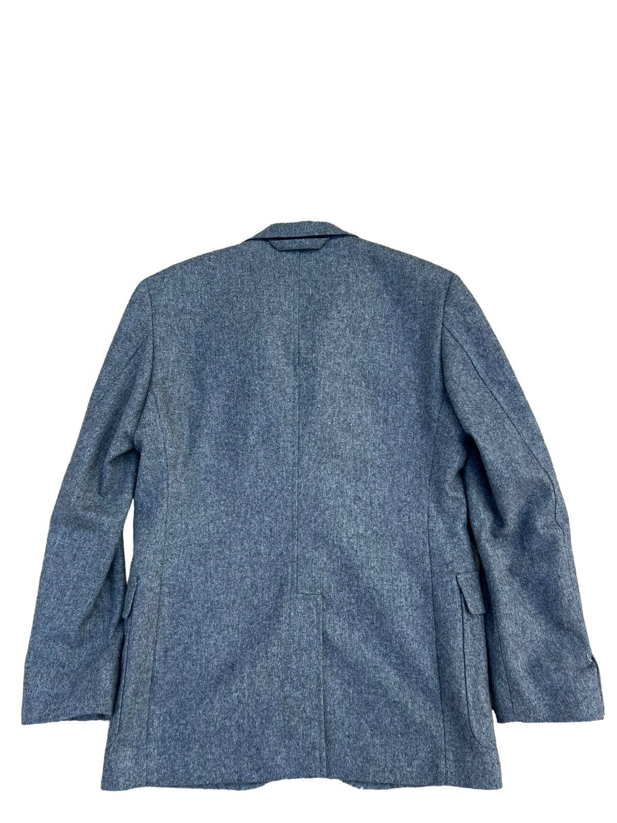 Blue Blue Japan Vintage Blue Blue Japan Grey Wool Coat Blazer Jacket Size US M / EU 48-50 / 2 - 2 Thumbnail