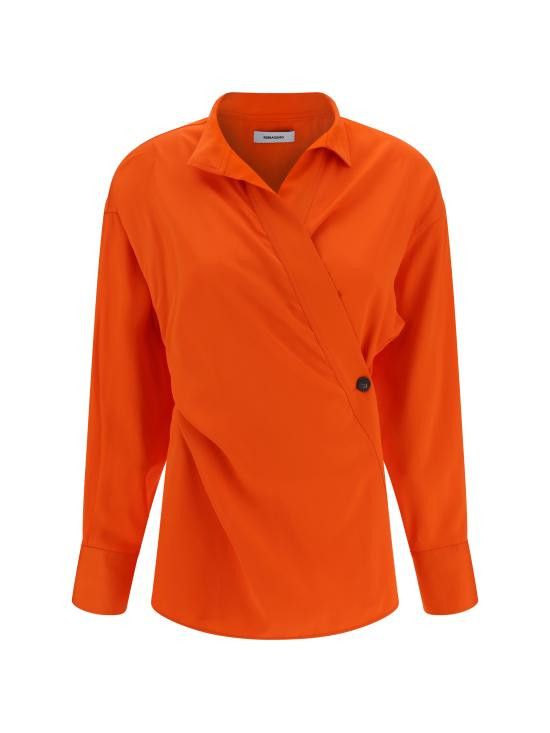 Salvatore Ferragamo SALVATORE FERRAGAMO Women Shirts 770456 003 ORANGE Size M / US 6-8 / IT 42-44 - 1 Thumbnail