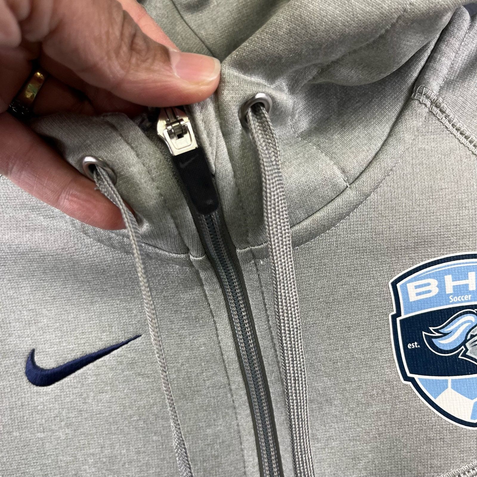 Nike Nike Soccer Fleece Lined Thermi-Fit Hooded Pullover MM-05 Size M / US 6-8 / IT 42-44 - 6 Thumbnail