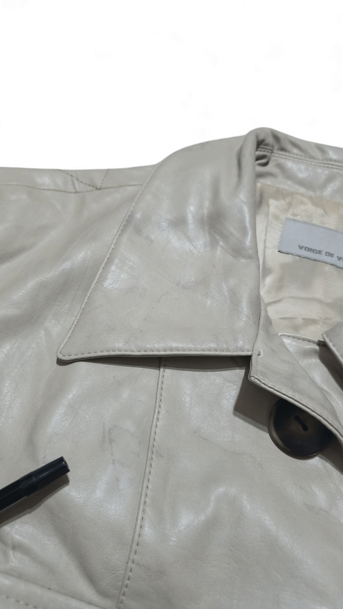 Designer × Vintage Voice of Voices VOV Women's Faux Leather Jacket Size M / US 6-8 / IT 42-44 - 9 Thumbnail