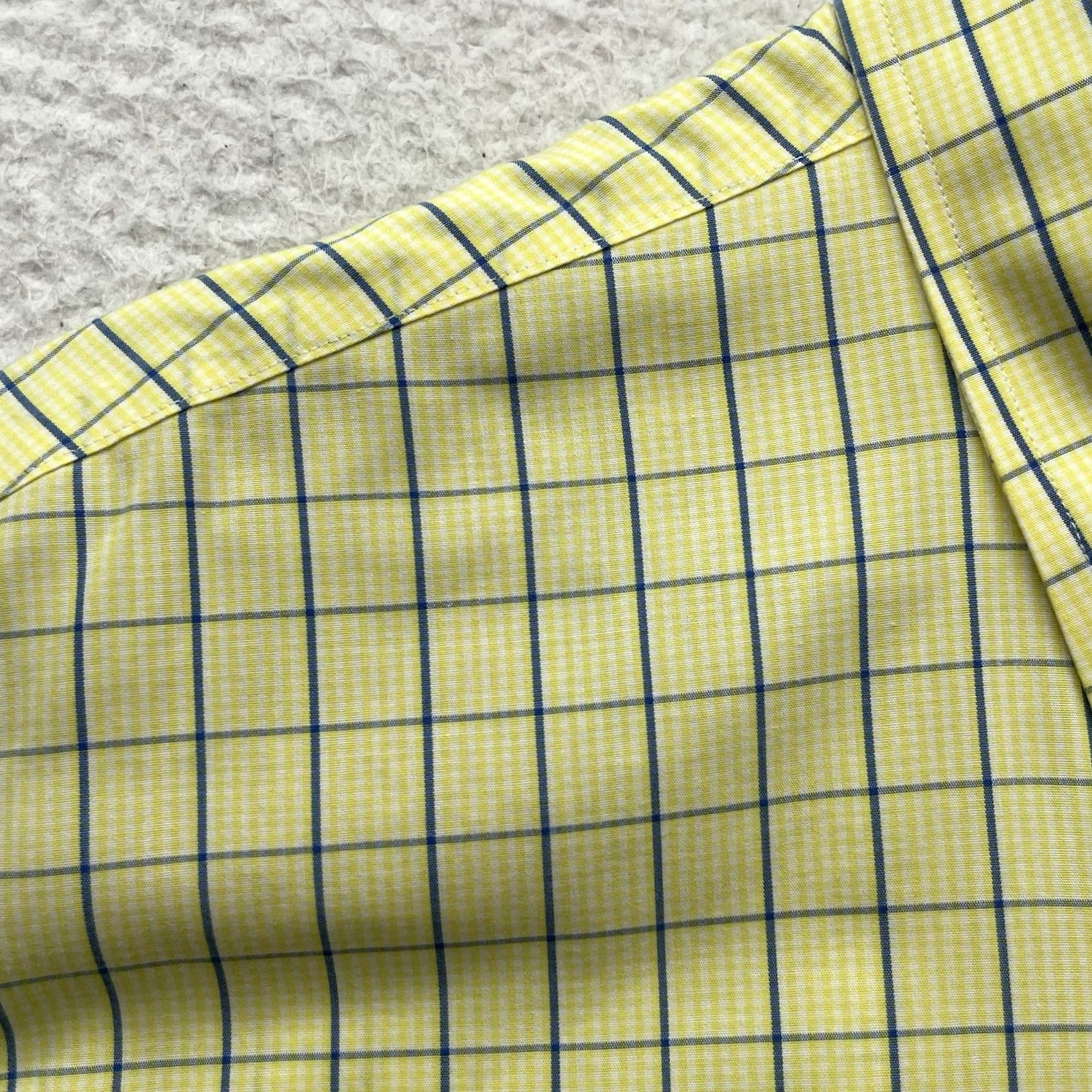 Brooks Brothers Brooks Brothers Shirt Mens M Yellow Blue Check Non Iron Supima Cotton Button-Up Regular XSmall? Size US M / EU 48-50 / 2 - 4 Thumbnail