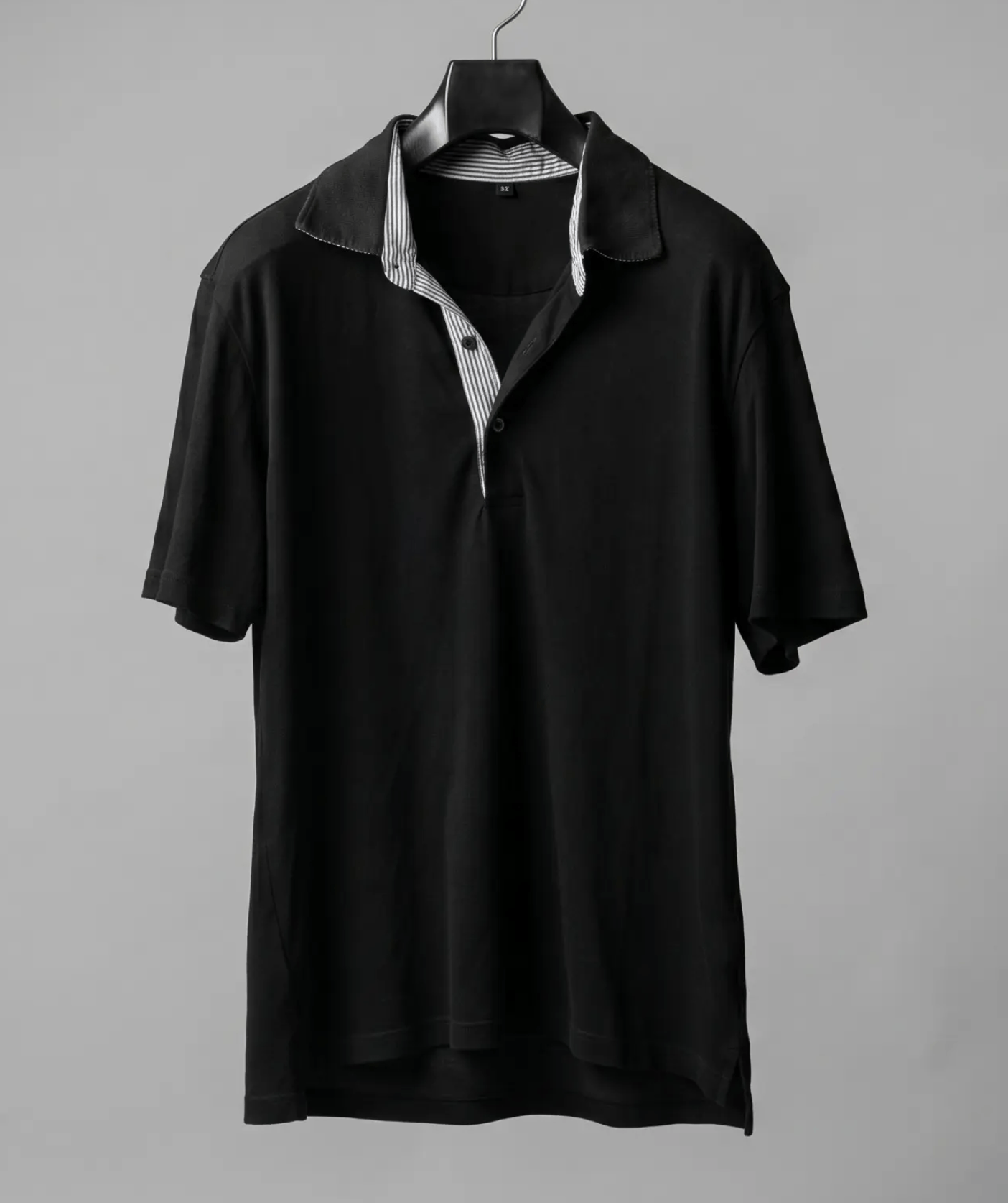 Muji Muji Polo Black + Stripe Size US M / EU 48-50 / 2 - 1 Thumbnail