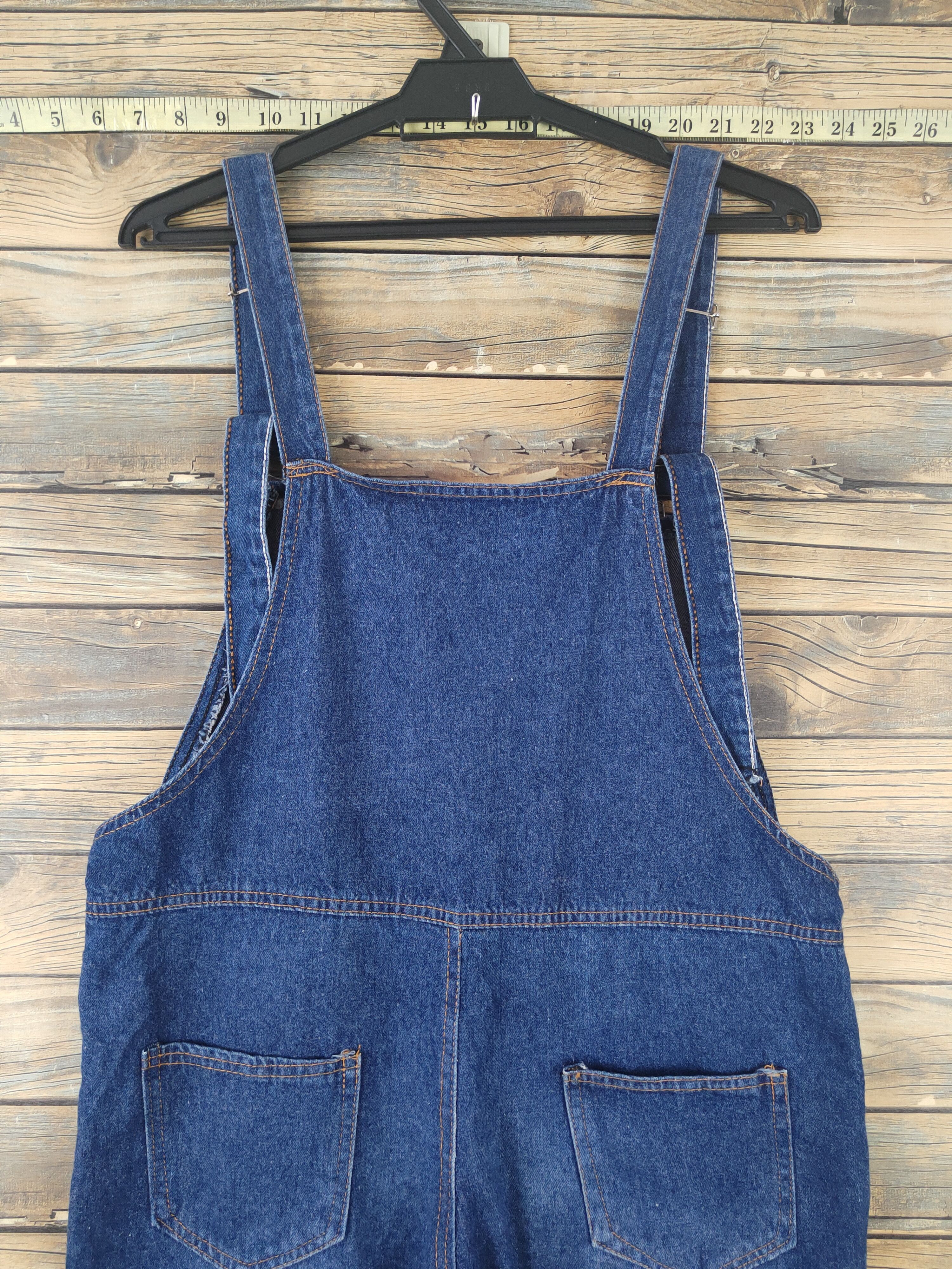 Japanese Brand × Vintage Vintage Japanese Brand Dark Blue Denim Jumpsuits Size 35" - 13 Thumbnail