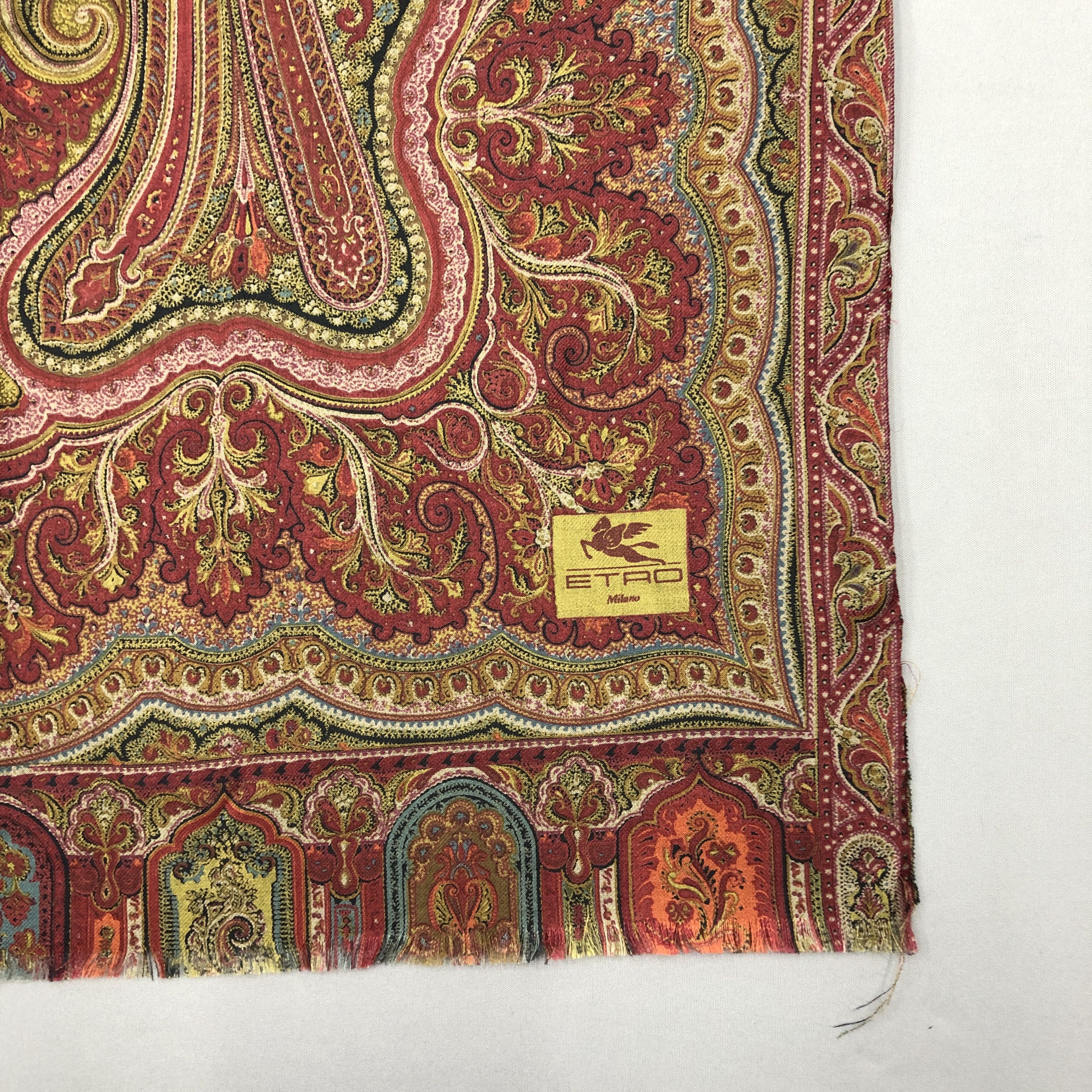 Etro Vintage Etro Scarf Muffler Silk Wool Shawl Scarves Size ONE SIZE - 6 Thumbnail