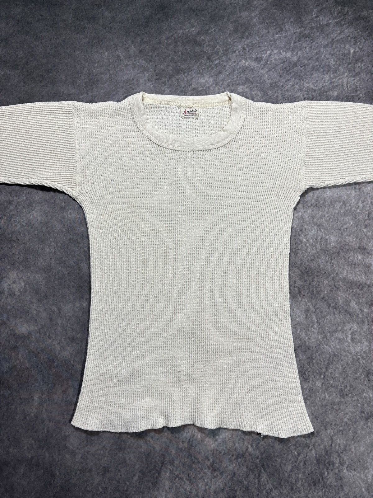 Vintage True Vintage Thermal Shirt 1950s Archdale 60s Waffle Longsle Size US XS / EU 42 / 0 - 7 Thumbnail