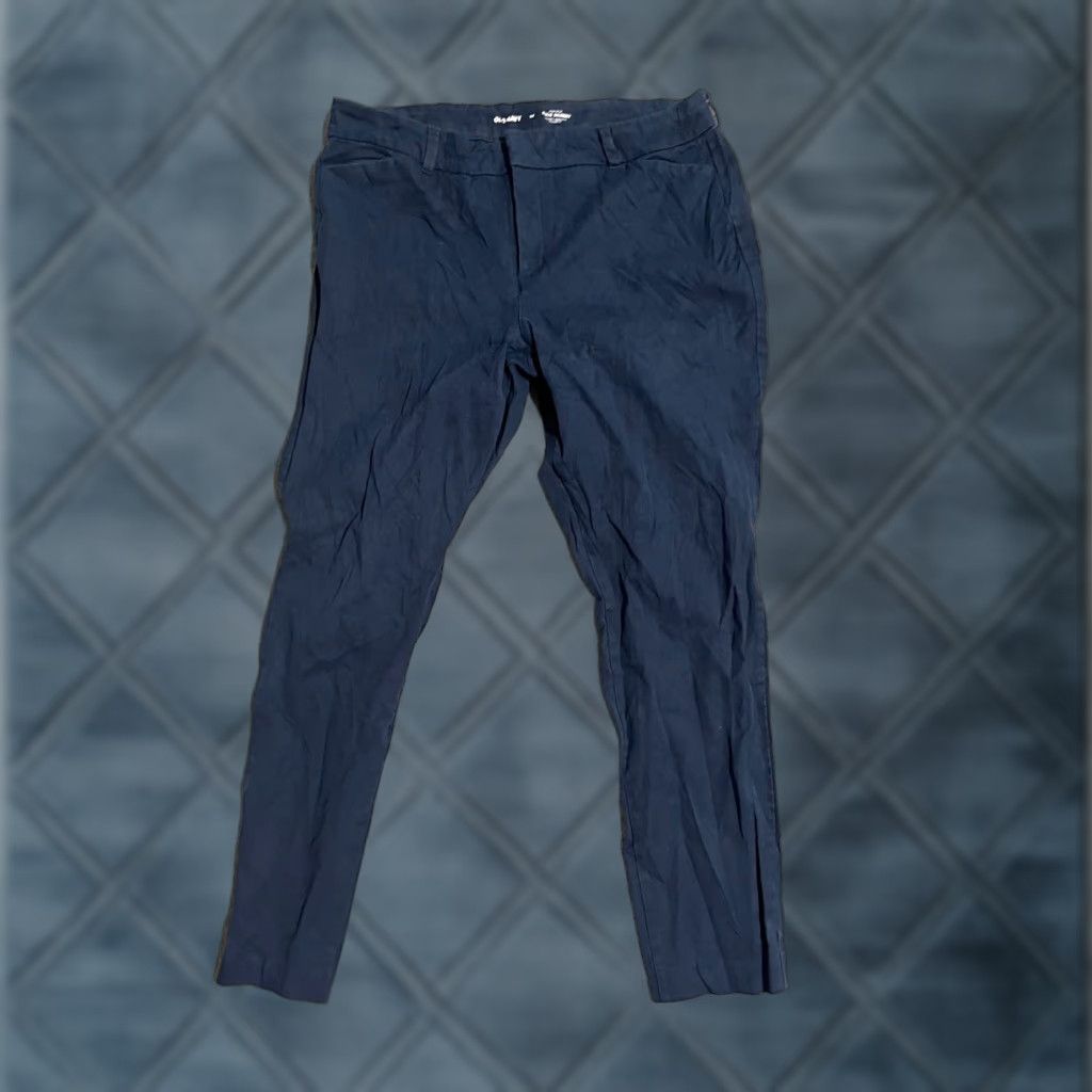 Old Navy Old Navy Blue Pixie Skinny High-Rise Ankle Pants Women Size 14 Pockets Size 36" / US 14 / IT 50 - 1 Thumbnail
