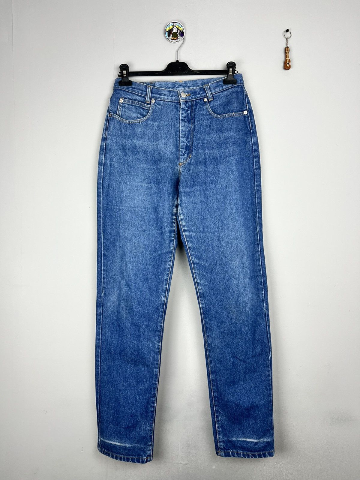 Burberry × Vintage Thomas Burberry Classic blue denim pants jeans Size US 30 / EU 46 - 4 Thumbnail