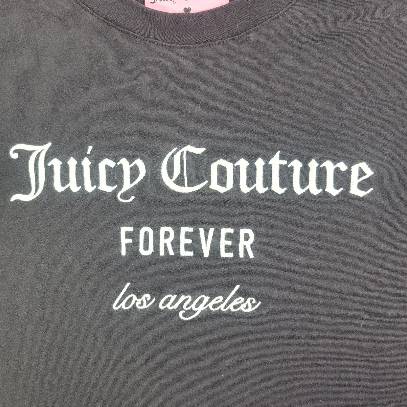 Juicy Couture Juicy Couture Forever 21 Shirt Womens 2X Plus Black Los Angeles Graphic Tee Size XXL / US 16-18 / IT 52-54 - 2 Thumbnail