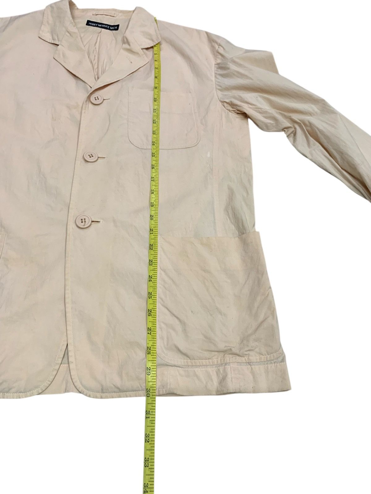 Designer × Issey Miyake × Japanese Brand Rare Issey Miyake Men Cotton Blazer Button Ups Size US L / EU 52-54 / 3 - 14 Thumbnail