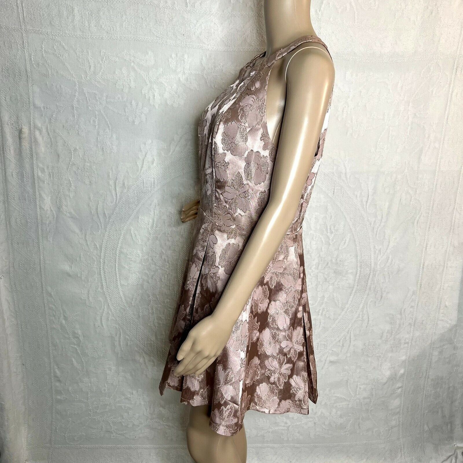Other Lulus Blush Pink Floral Dress Size L / US 10 / IT 46 - 2 Thumbnail