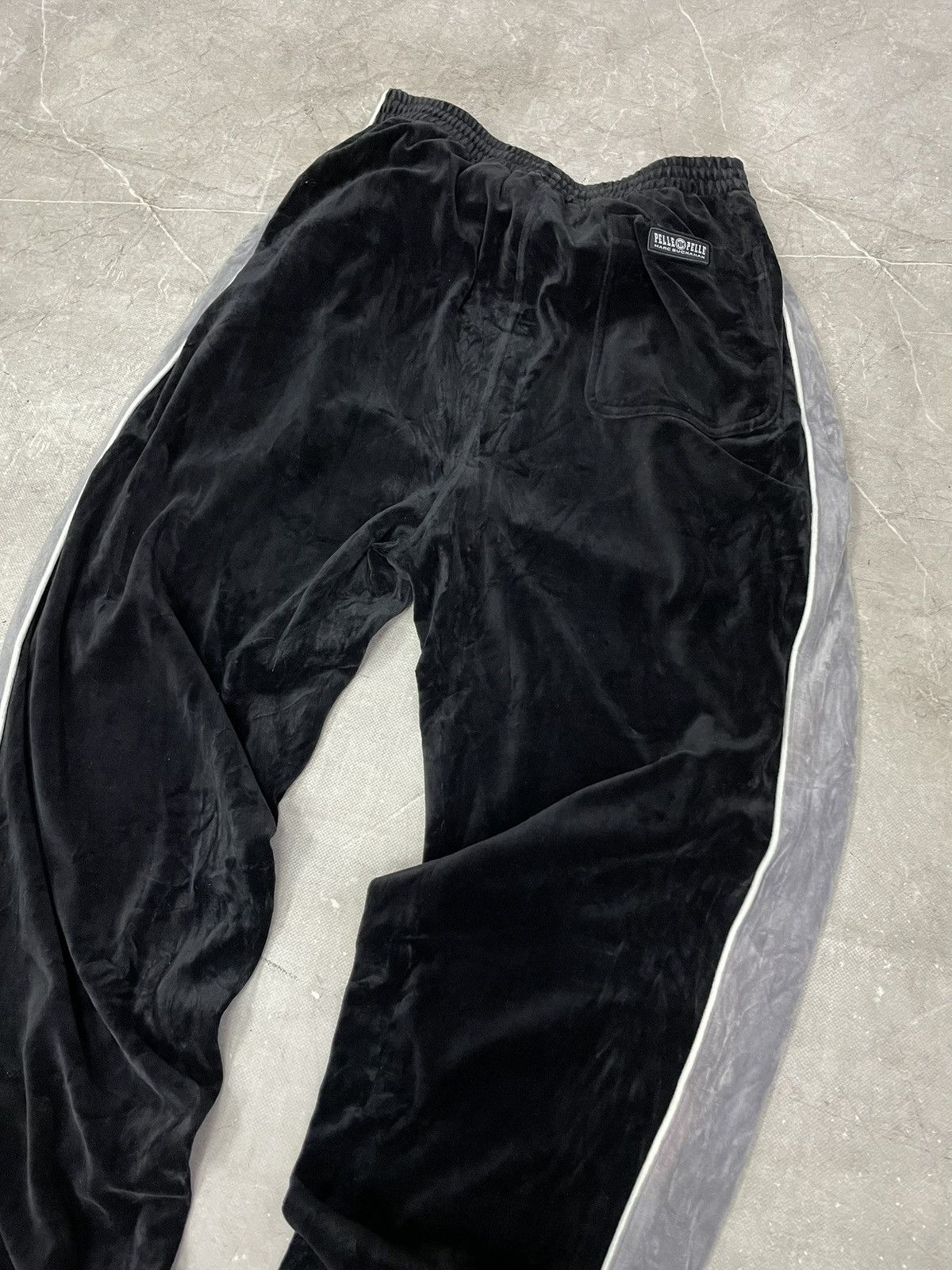 Pelle Pelle Pelle Pelle rap Pants baggy Straps Black Velvet Streetwear Size US 36 / EU 52 - 9 Thumbnail