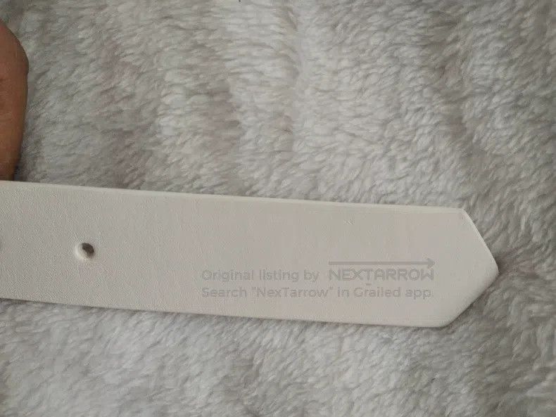 Dries Van Noten Dries Van Noten White Cowhide Belt Size ONE SIZE - 4 Thumbnail