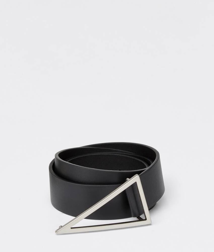 Bottega Veneta o1w1db10625 Size: 105 / Triangle Belt Black Size 42 - 1 Thumbnail