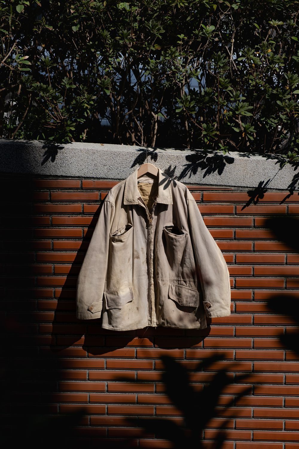 Vintage 1940s~50s Vintage Euro work Jacket Coats&Clark Zipper Size US L / EU 52-54 / 3 - 1 Thumbnail