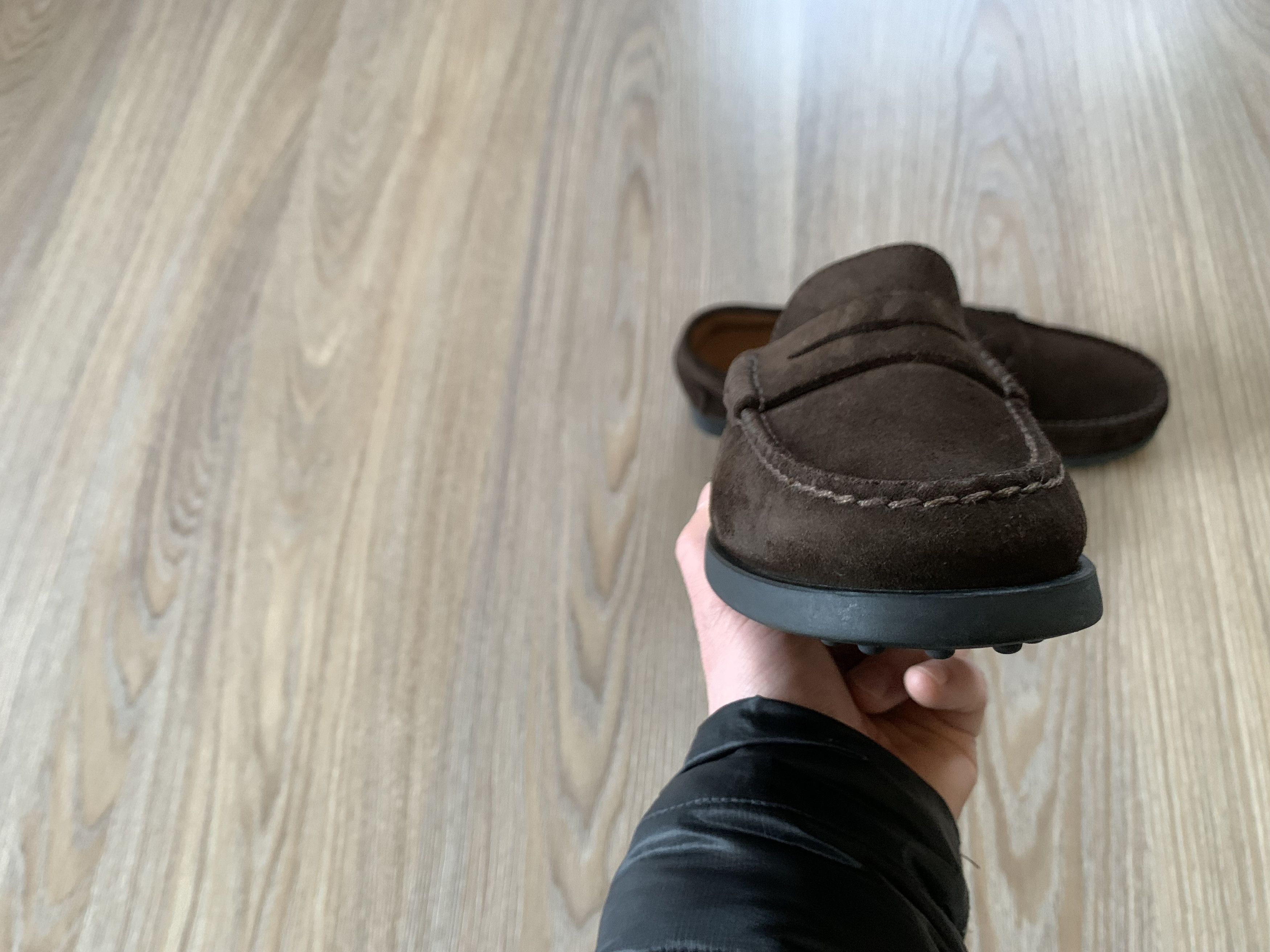 Vintage Triver Flight Brown Suede Mocassins Loafers Size US 8 / EU 41 - 4 Thumbnail