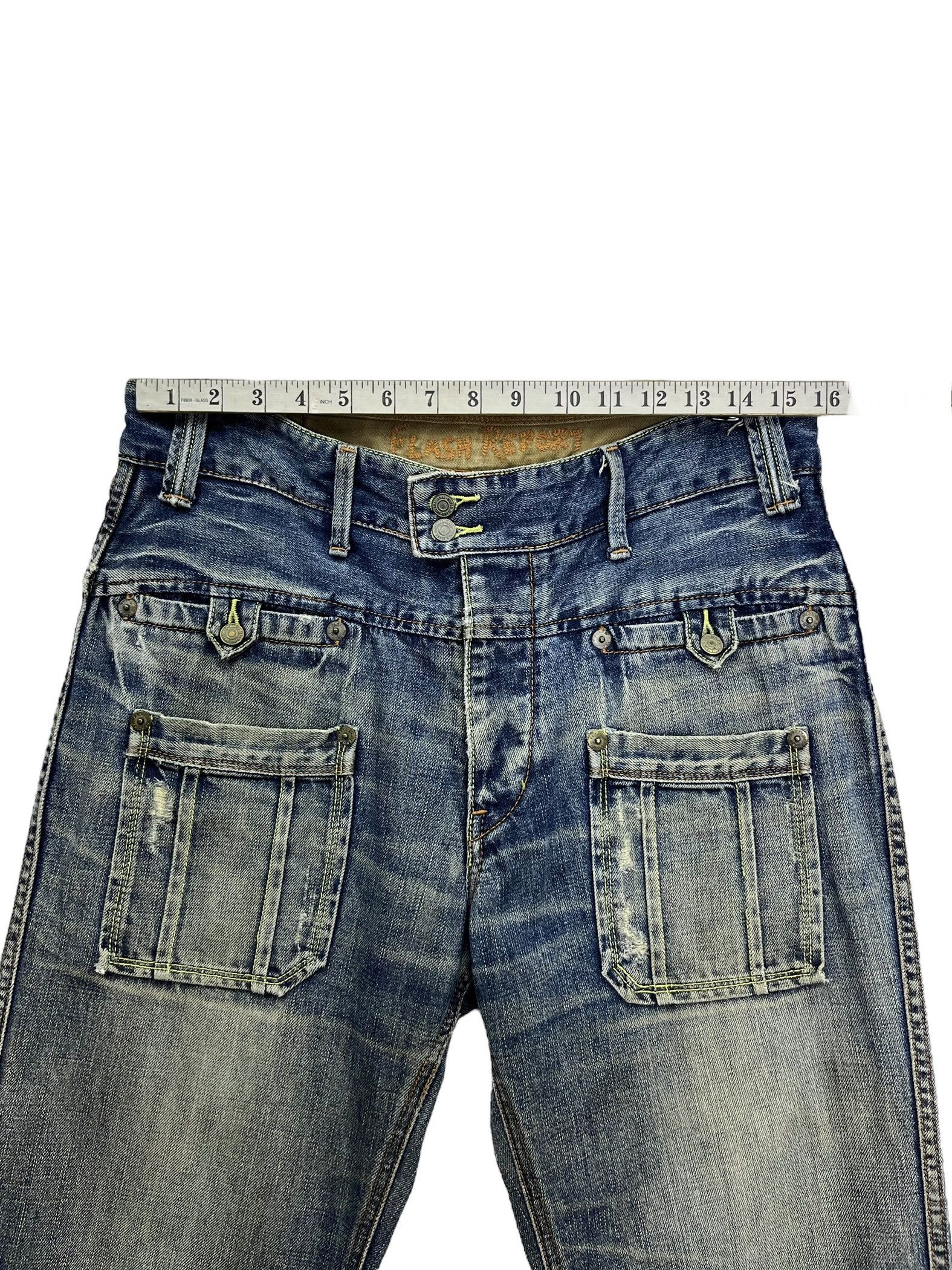 Report Collection 🔥FLASH REPORT Vintage Fatigues Denim Mudwash Bush Pants Size US 31 - 17 Thumbnail