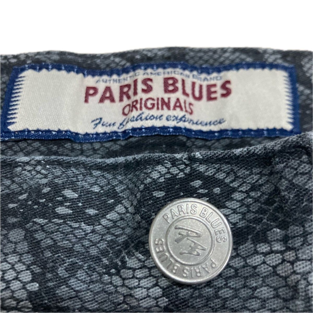 If Six Was Nine × Le Grande Bleu (L.G.B.) PARIS BLUES BOOTCUT SNAKES SKIN MOTIF JEANS Size US 32 / EU 48 - 9 Thumbnail