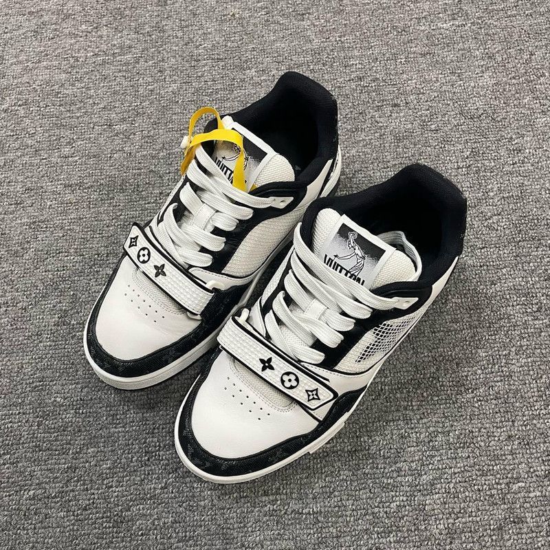 Louis Vuitton Louis Vuitton Classic Trainer Sneakers in Black and White - Size US 6.5 / EU 39-40 - 1 Thumbnail