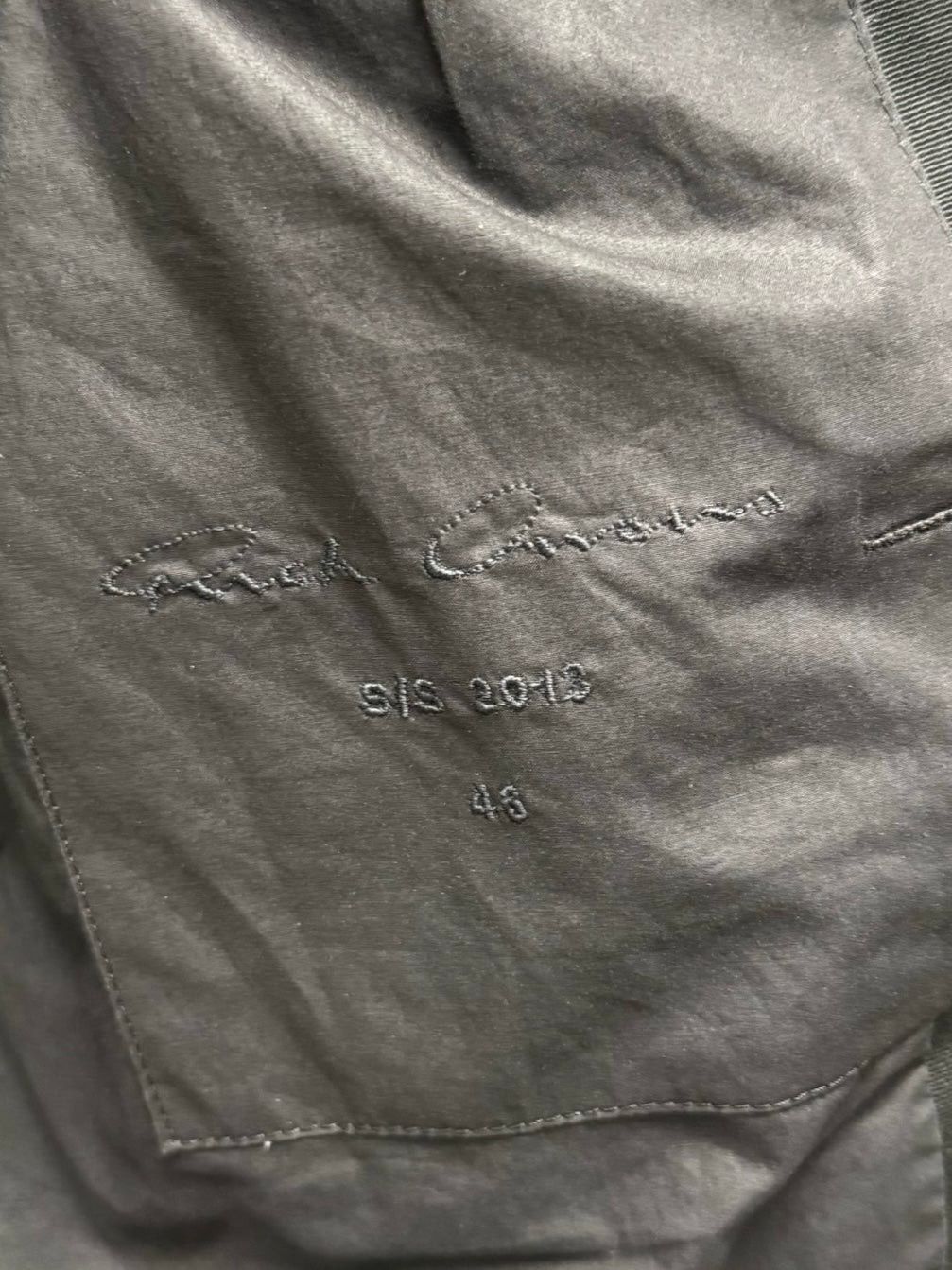 Rick Owens SS2013 Rick Owens ‘Island’ Mainline Black Cotton Blazer Size 46R - 2 Thumbnail