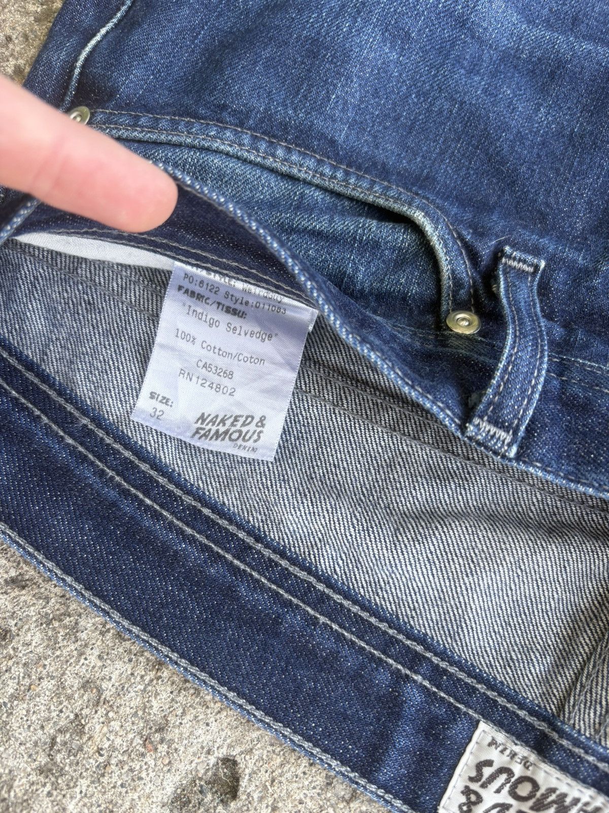Naked & Famous Naked & Famous “Weird Guy” Selvedge Denim Size US 32 / EU 48 - 3 Thumbnail