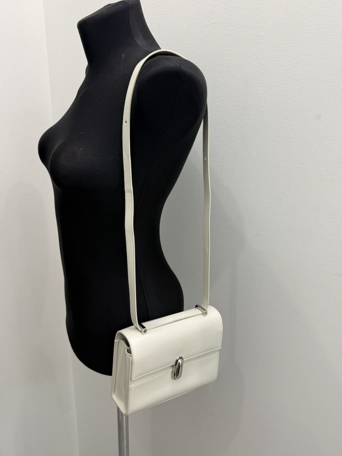 Savette Savette White Lether Shoulder Bag Size ONE SIZE - 2 Thumbnail