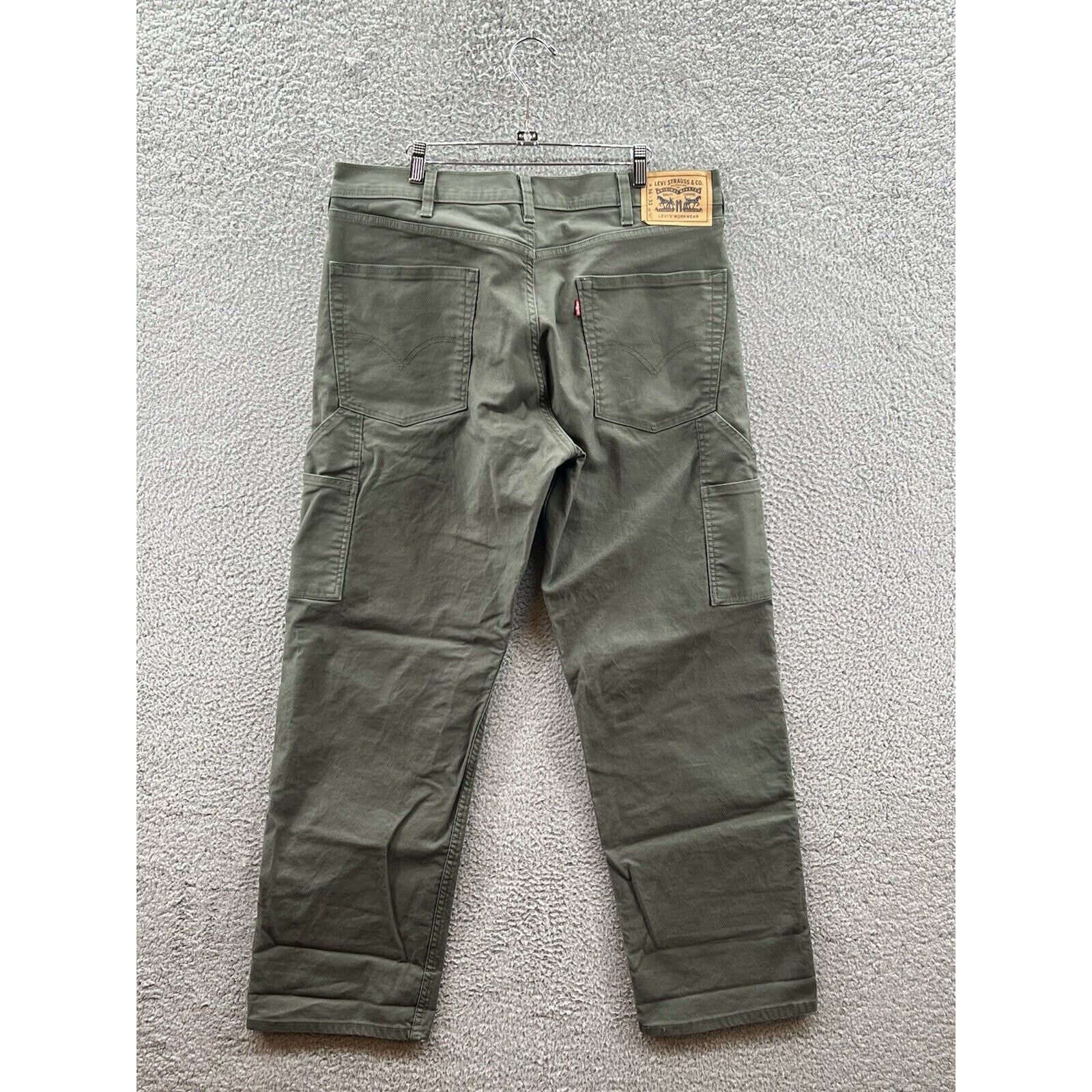 Levi's Levi’s Workwear Lot 565 Green Double Knee Pants Size 36x32 Size US 36 / EU 52 - 2 Thumbnail