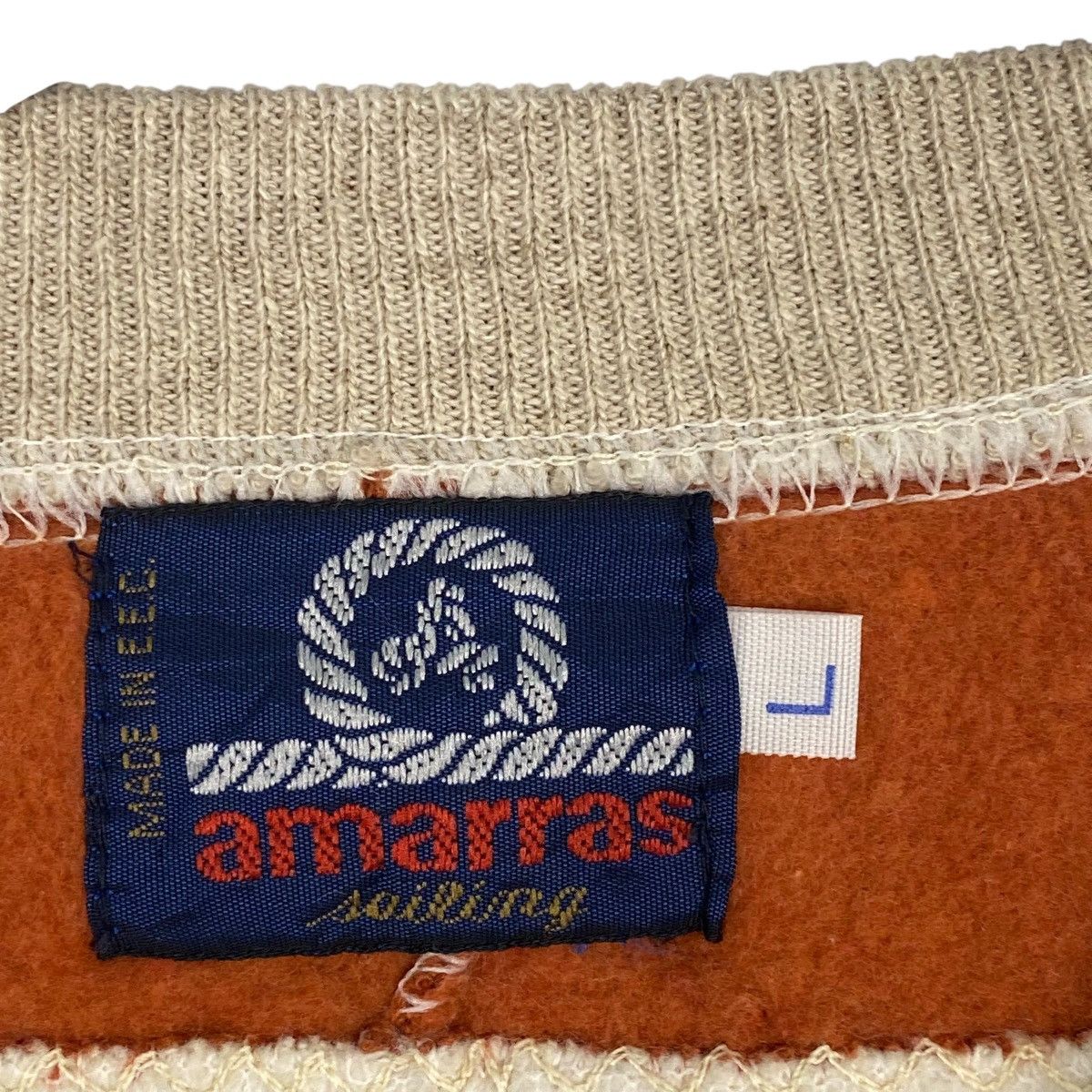 Other Vintage Amarras Crewneck Sweatshirt Orange/Beige Size L Size US L / EU 52-54 / 3 - 5 Thumbnail