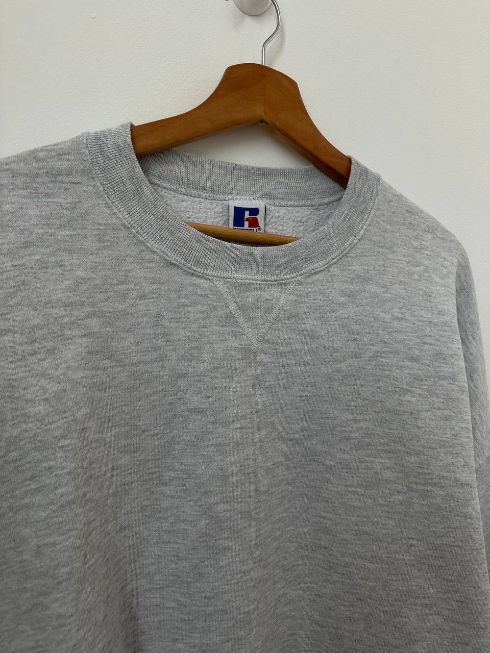 Russell Athletic × Vintage Vintage Russell Athletic USA Gray Baggy Oversized Sweatshirt Size US XL / EU 56 / 4 - 4 Thumbnail