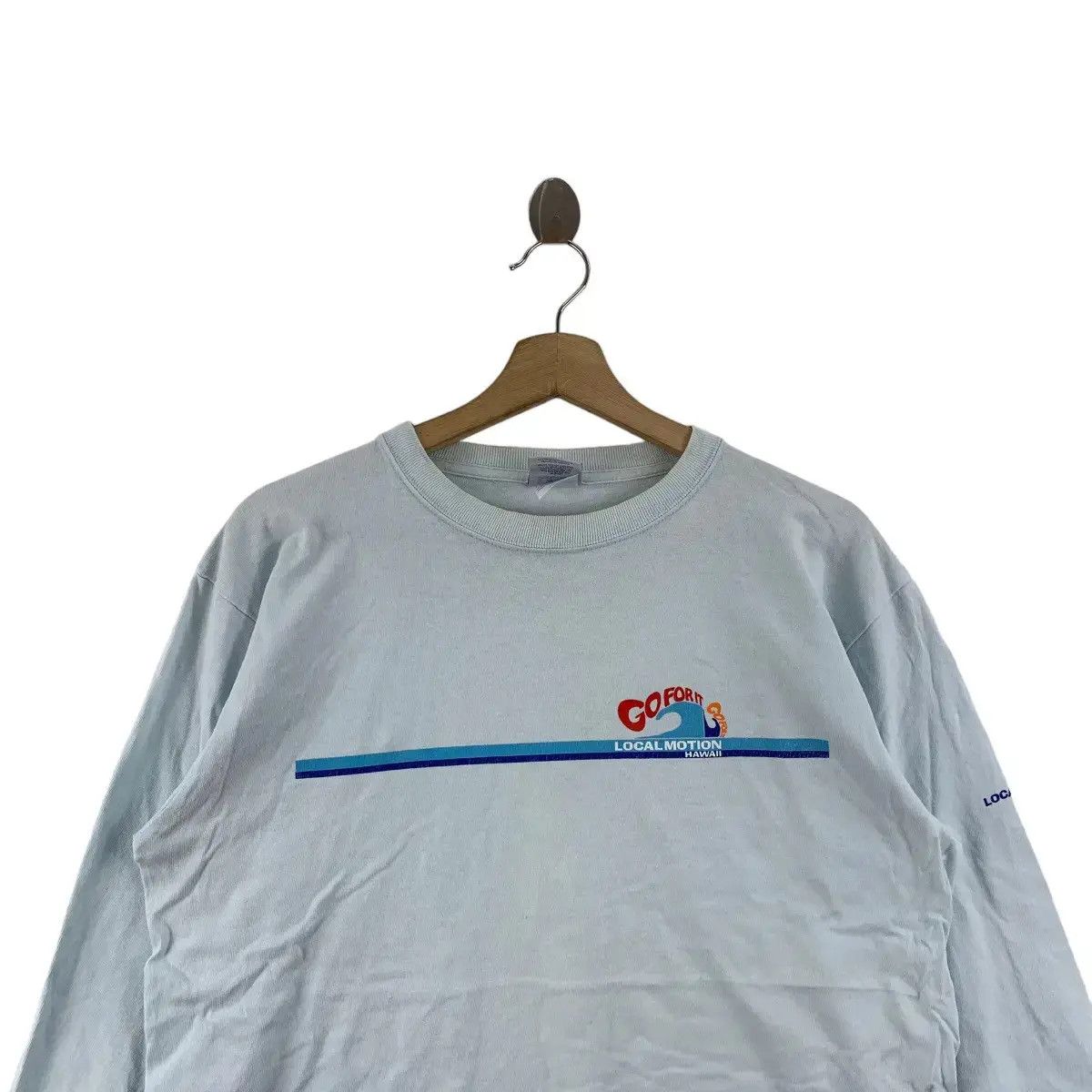 Vintage Vintage LOCAL MOTION HAWAII Go For It Surf Tee Shirt Size US L / EU 52-54 / 3 - 2 Thumbnail