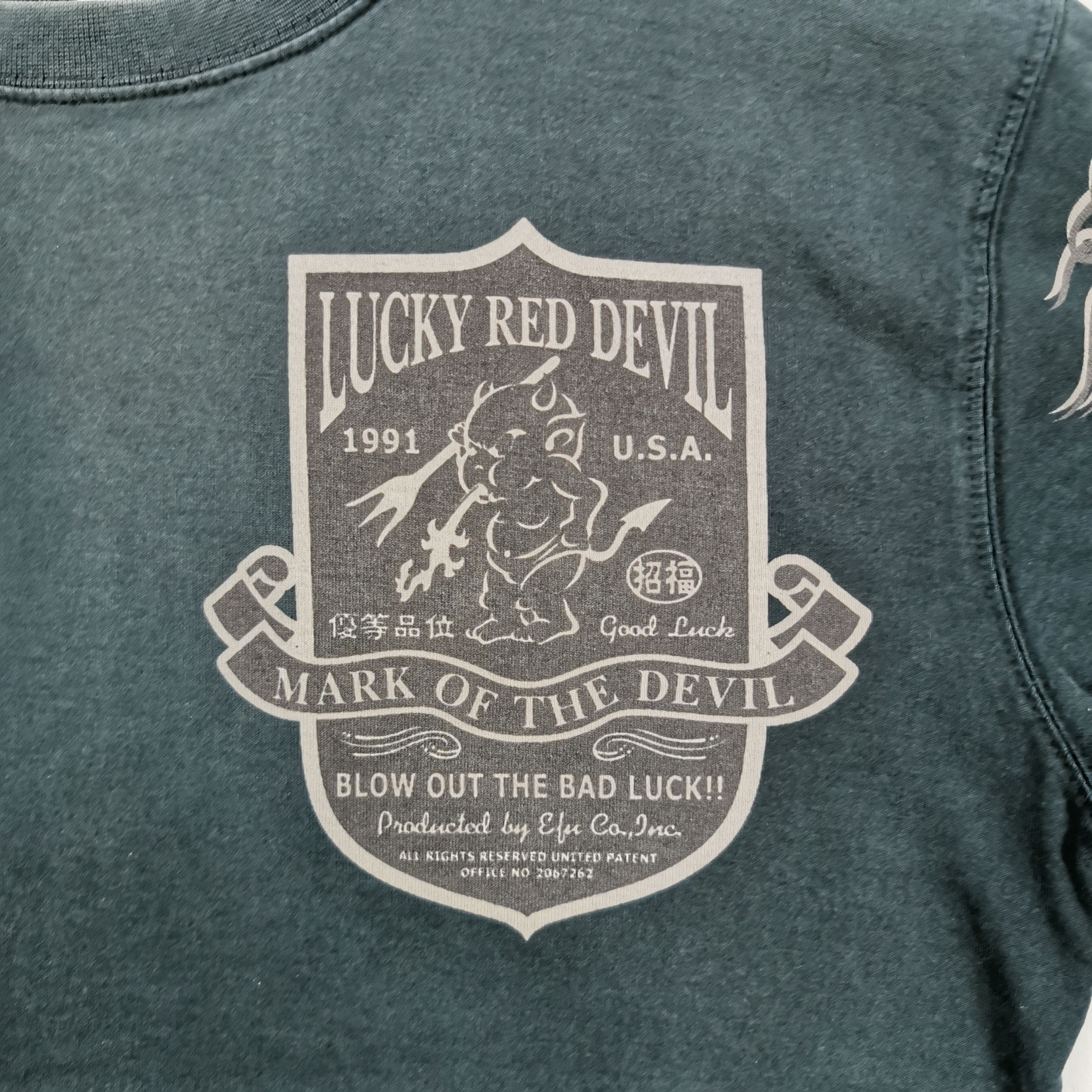 Ted Baker Vintage 90s Tedman Tshirt Lucky Red Devil Crewneck Tee Size US M / EU 48-50 / 2 - 4 Thumbnail