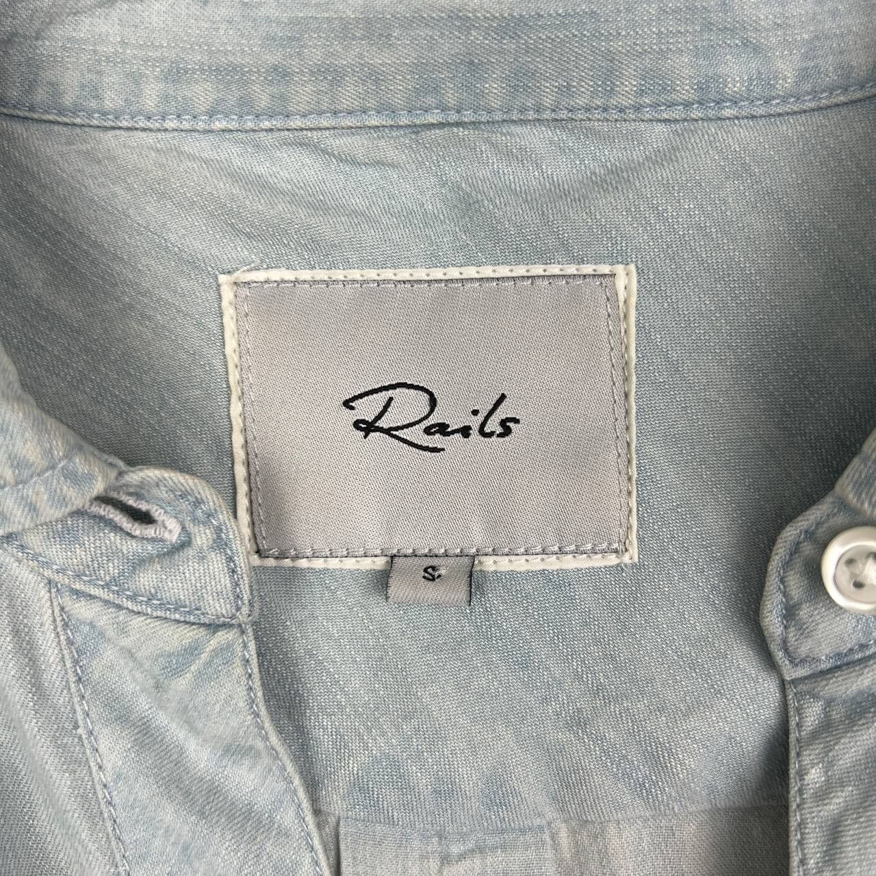 Rails Rails Carter Vintage Wash Shirt Denim Embroidered Patch S Size S / US 4 / IT 40 - 2 Thumbnail