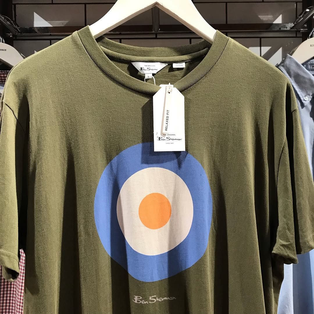 Ben Sherman × Hysteric Glamour Ben Sherman Signature Mod Target T-shirt in Camouflage Green Size US L / EU 52-54 / 3 - 6 Thumbnail
