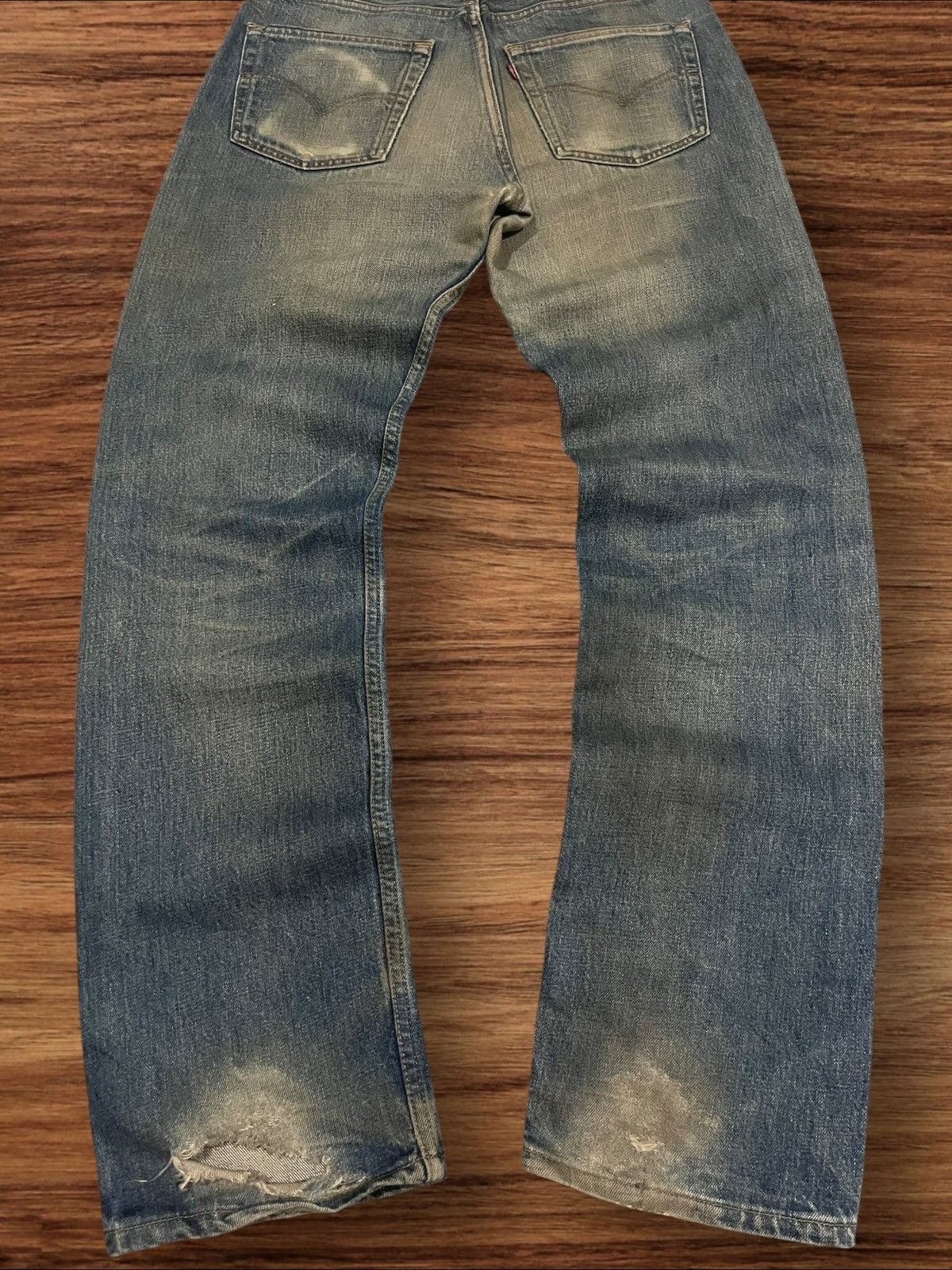 Levi's Vintage 90s Levi’s 501 Button Fly Dark Blue Faded Jeans Size US 31 - 14 Thumbnail