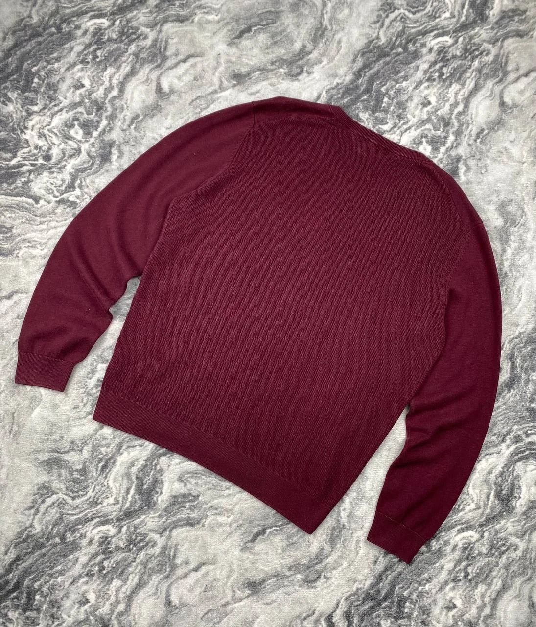 Brunello Cucinelli Brunello Cucinelli Cotton V-neck Sweater Men Size 50 Red Size US M / EU 48-50 / 2 - 5 Thumbnail