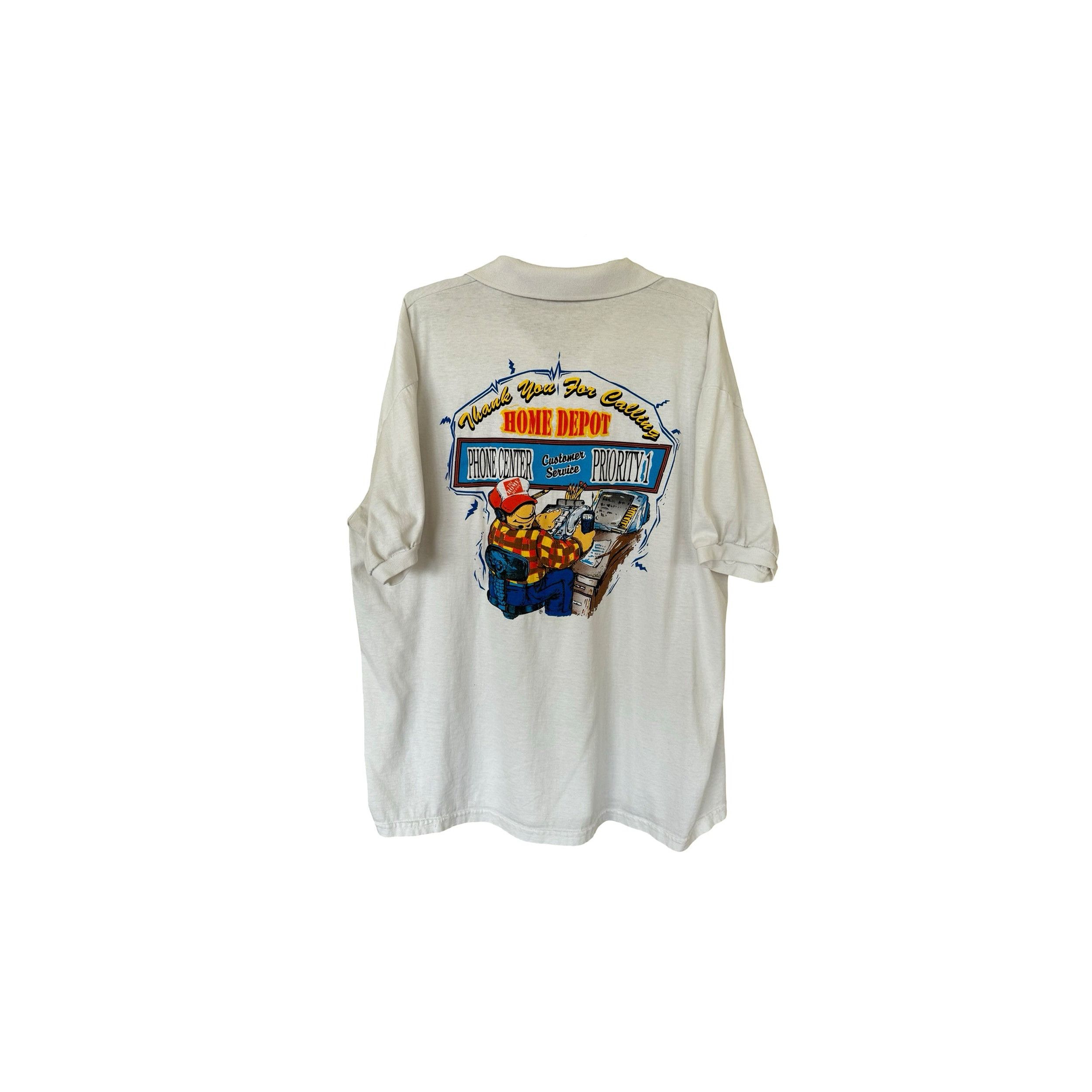 Vintage Home Depot Polo 90's Size US XL / EU 56 / 4 - 1 Thumbnail
