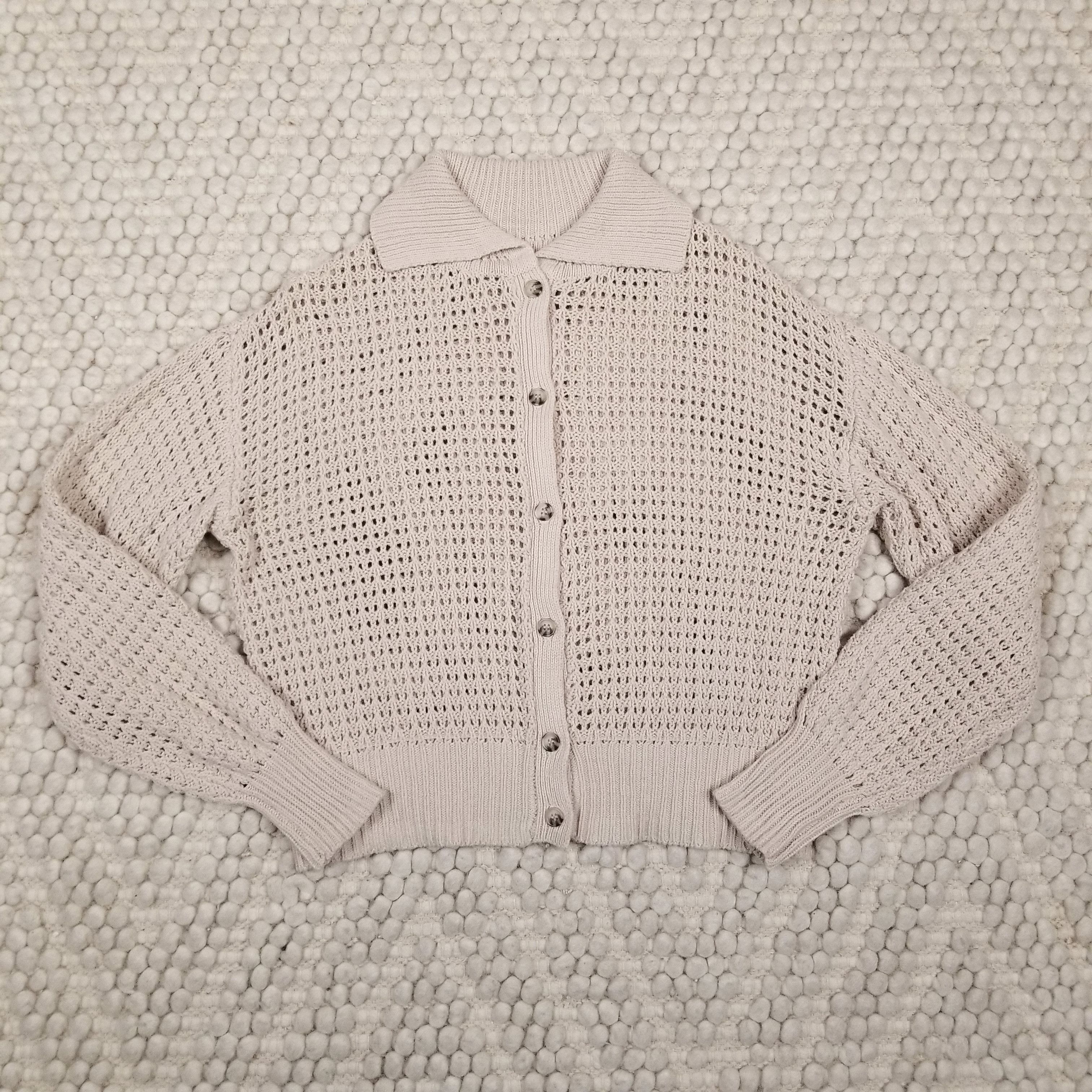 Rachel Zoe Button Front Cotton Cardigan Size S / US 4 / IT 40 - 6 Thumbnail