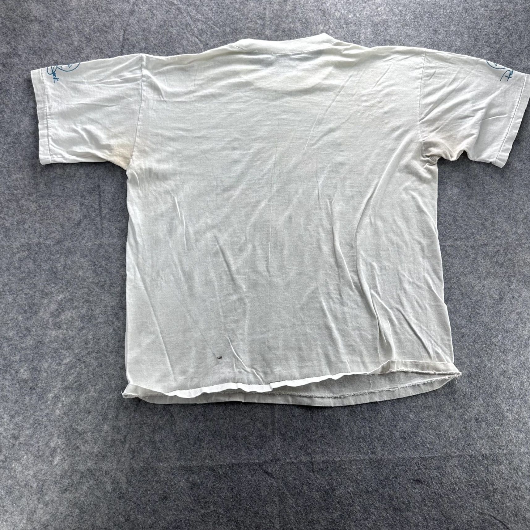 Panama Jack VINTAGE Panama Jack Sailing Shirt Mens Large White 1986 80s Arvida Regatta Tee Teal Pink Crewneck Short Sleeve Size US L / EU 52-54 / 3 - 4 Thumbnail