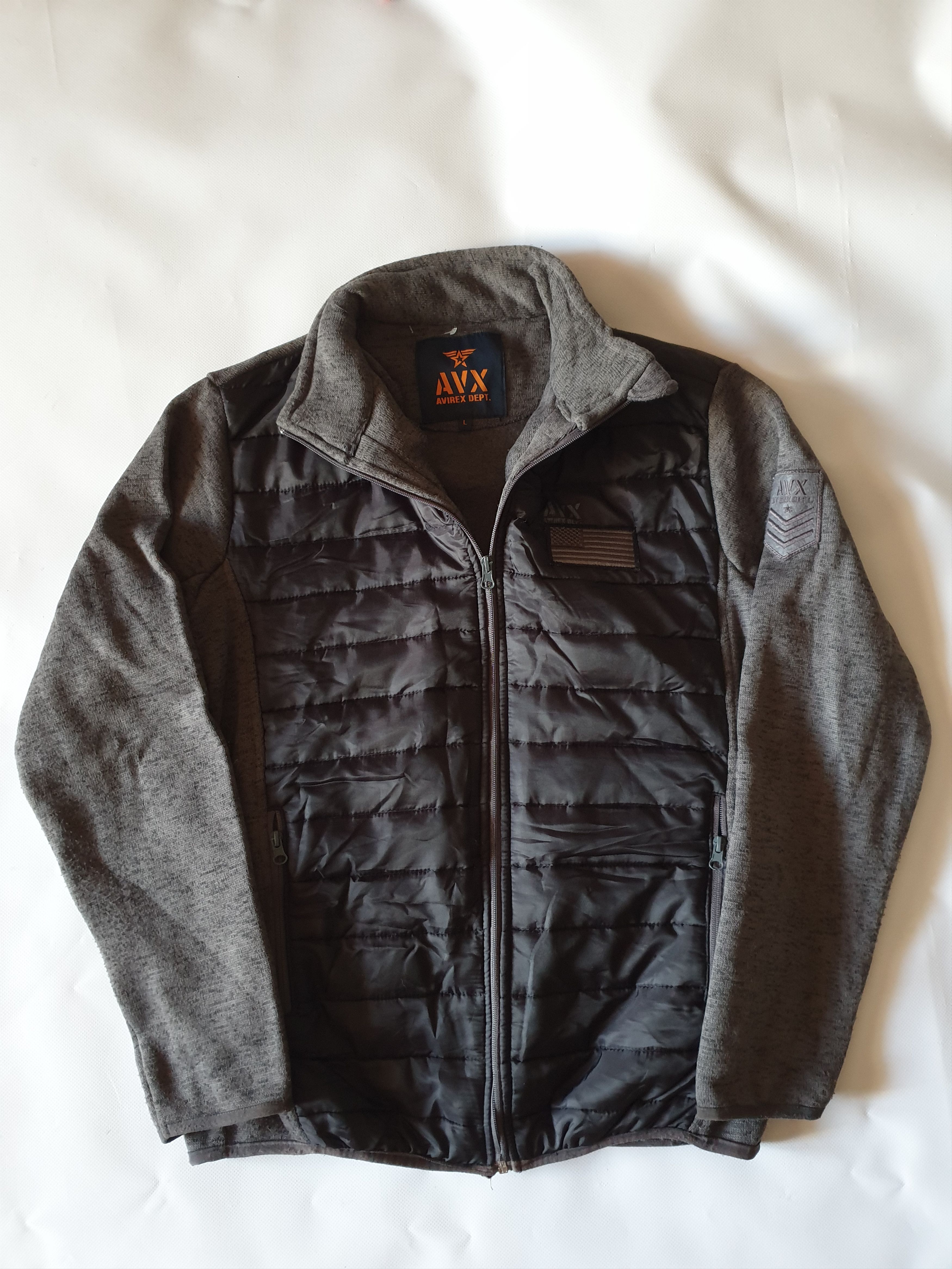 Military Avirex dept fleece jacket | Grailed