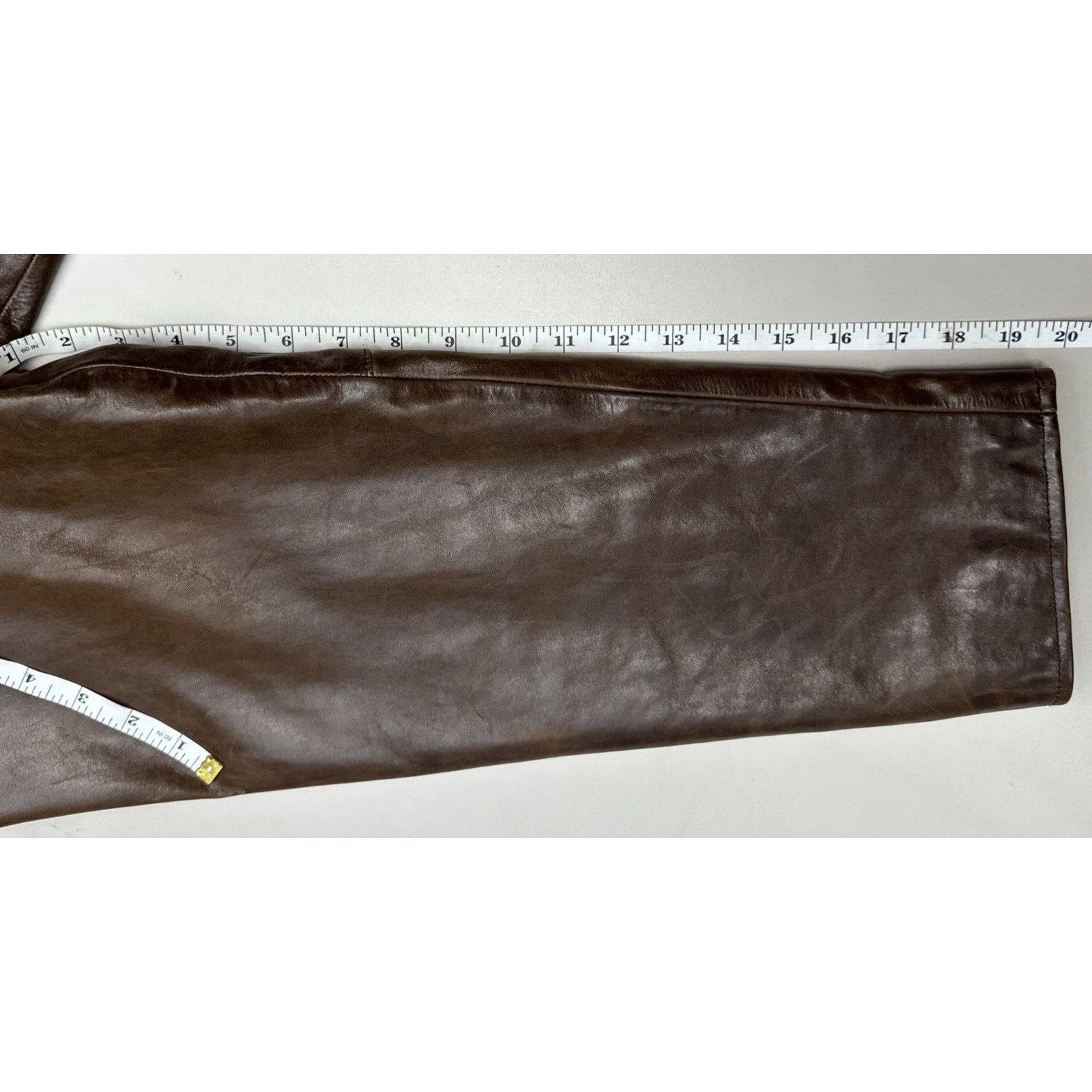 Other DIMENSIONS New York 2XL Brown Leather Coat (Dry Clean Only) Size US XXL / EU 58 / 5 - 7 Thumbnail