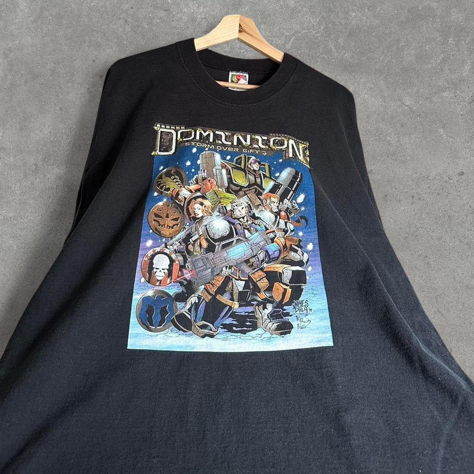 Fruit Of The Loom × Vintage Vintage 1998 Dominion Storm Over Gift 3 Video Game Shirt Size US XL / EU 56 / 4 - 2 Thumbnail