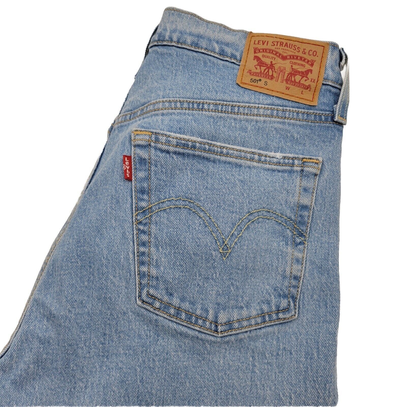 Levi's Levis 501 Button Fly 100% Cotton Jeans 28x28 Skiny Rare Size US 28 / EU 44 - 5 Thumbnail