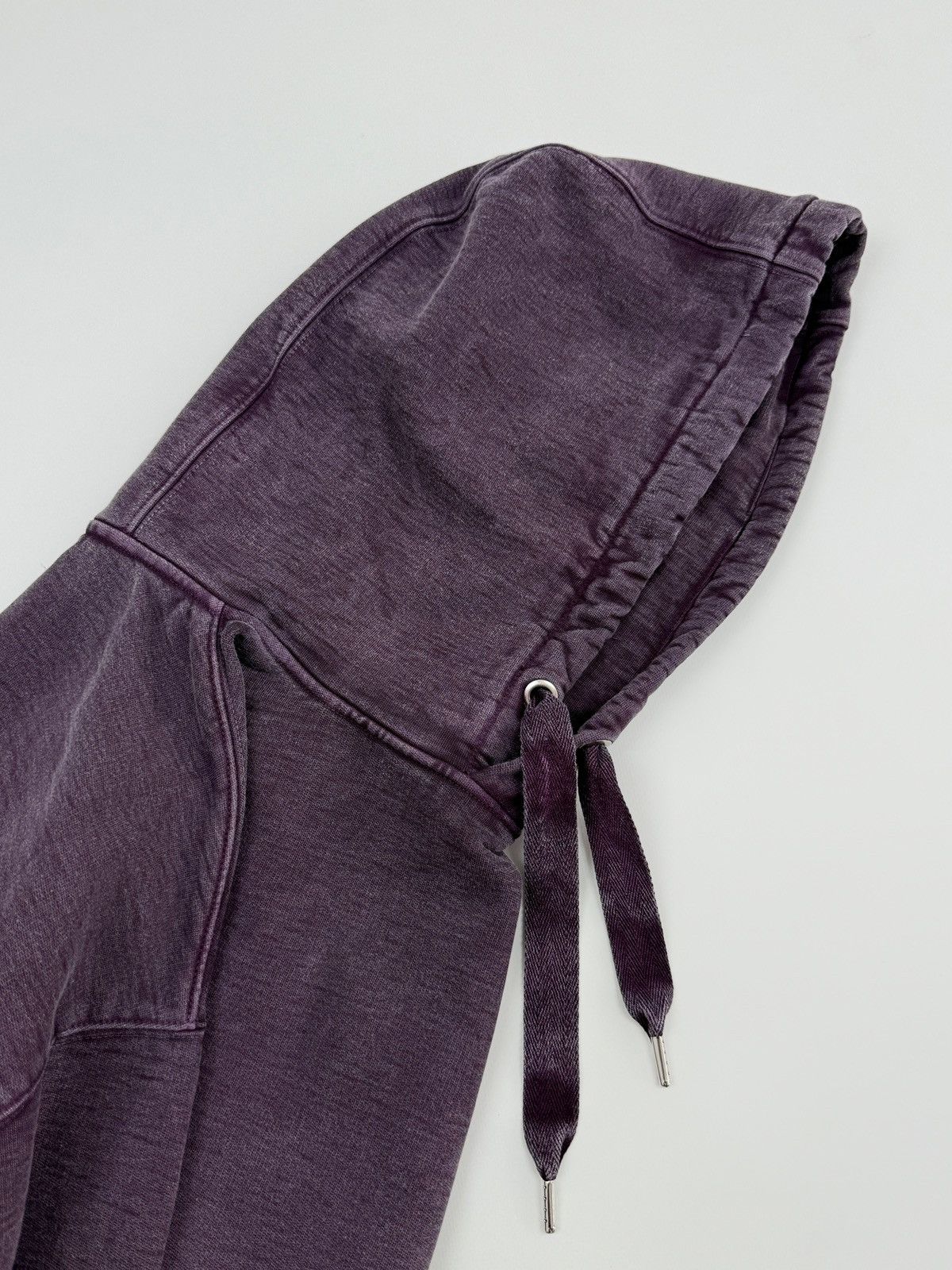 Other English Fine Cottons Dyed Purple Heavyweight Cotton Hoodie Size US XL / EU 56 / 4 - 3 Thumbnail
