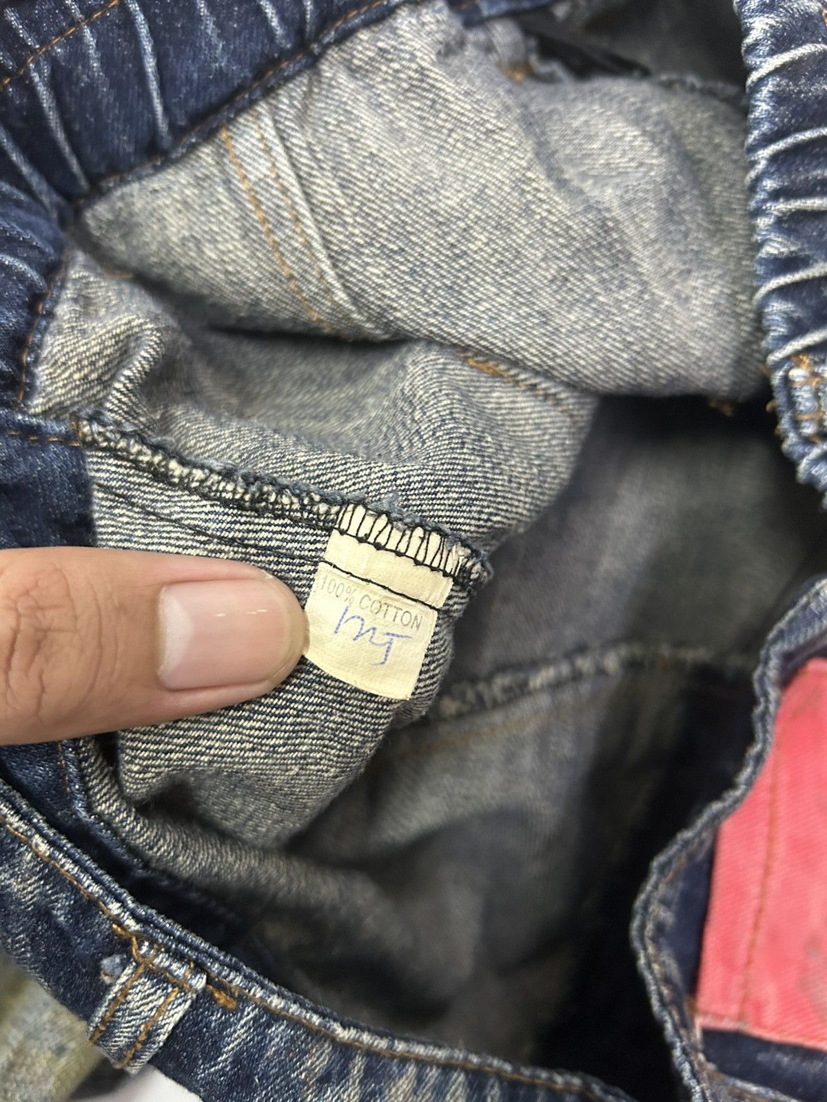 Japanese Brand Vintage Y2K Japanese Sick Artwork Denim Double Layer Jeans Size US 28 / EU 44 - 17 Thumbnail